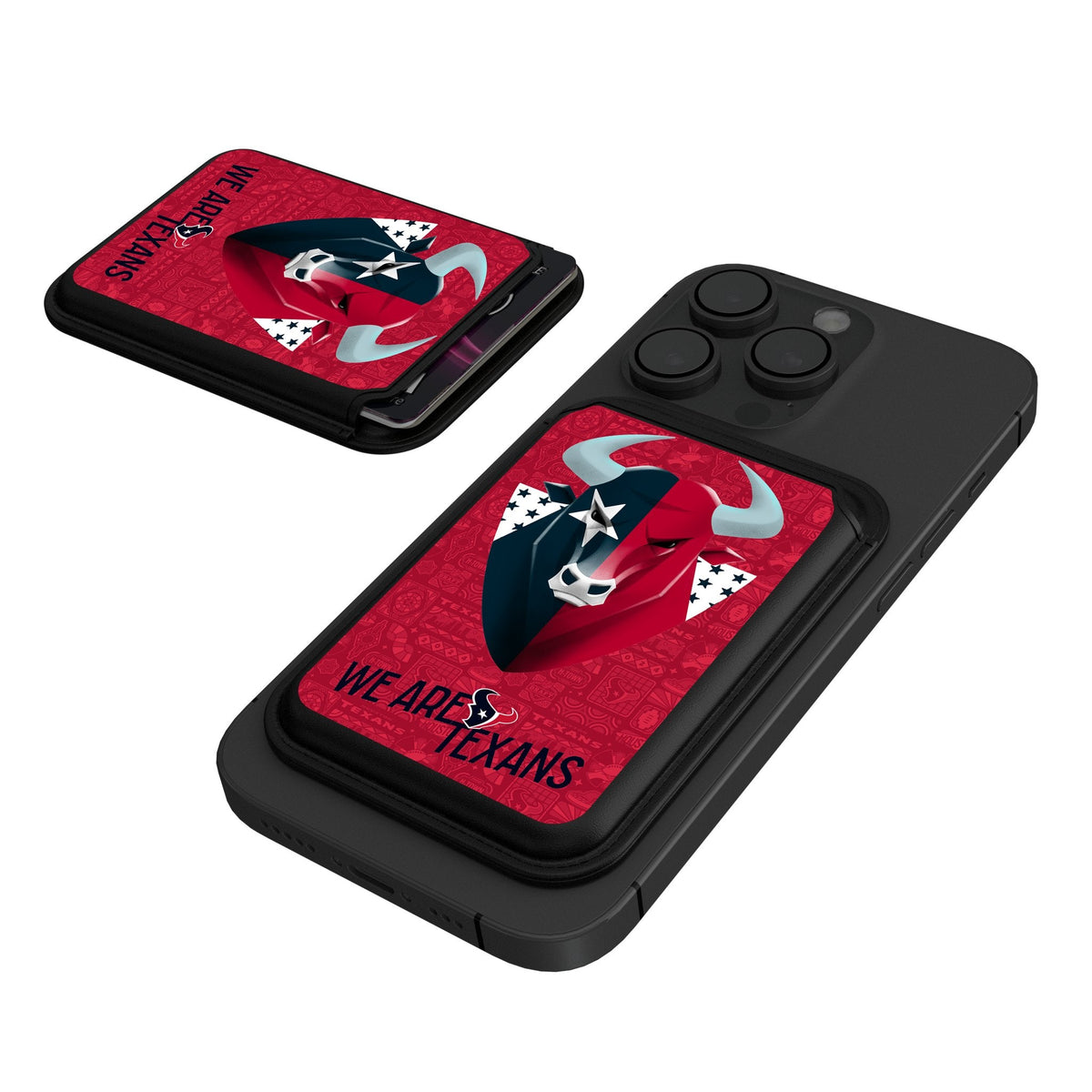 Houston Texans 2024 Edition Black Magnetic Credit Card Wallet 1
