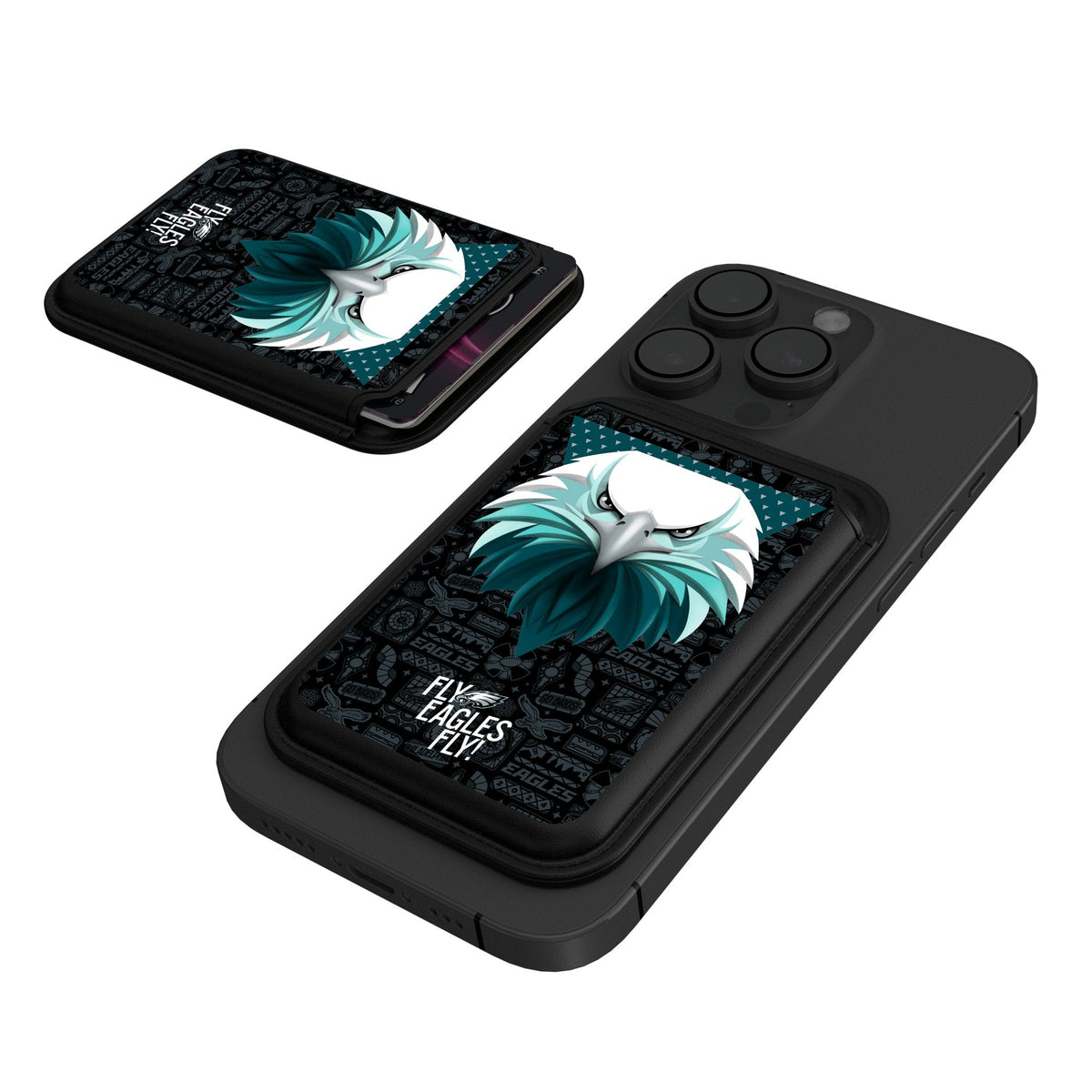 Philadelphia Eagles 2024 Edition Black Magnetic Credit Card Wallet 1