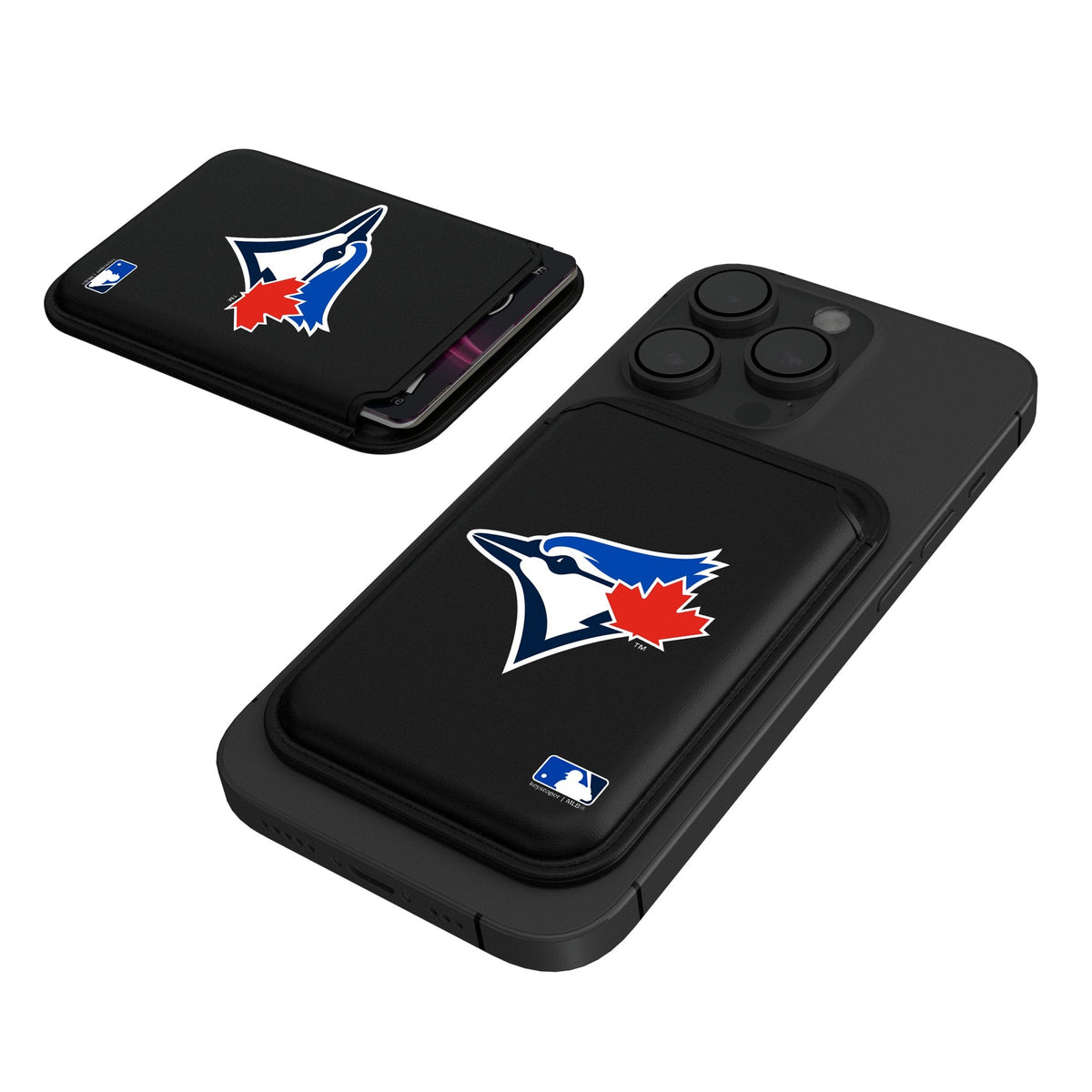 Toronto Blue Jays Insignia Black Magnetic Credit Card Wallet 1