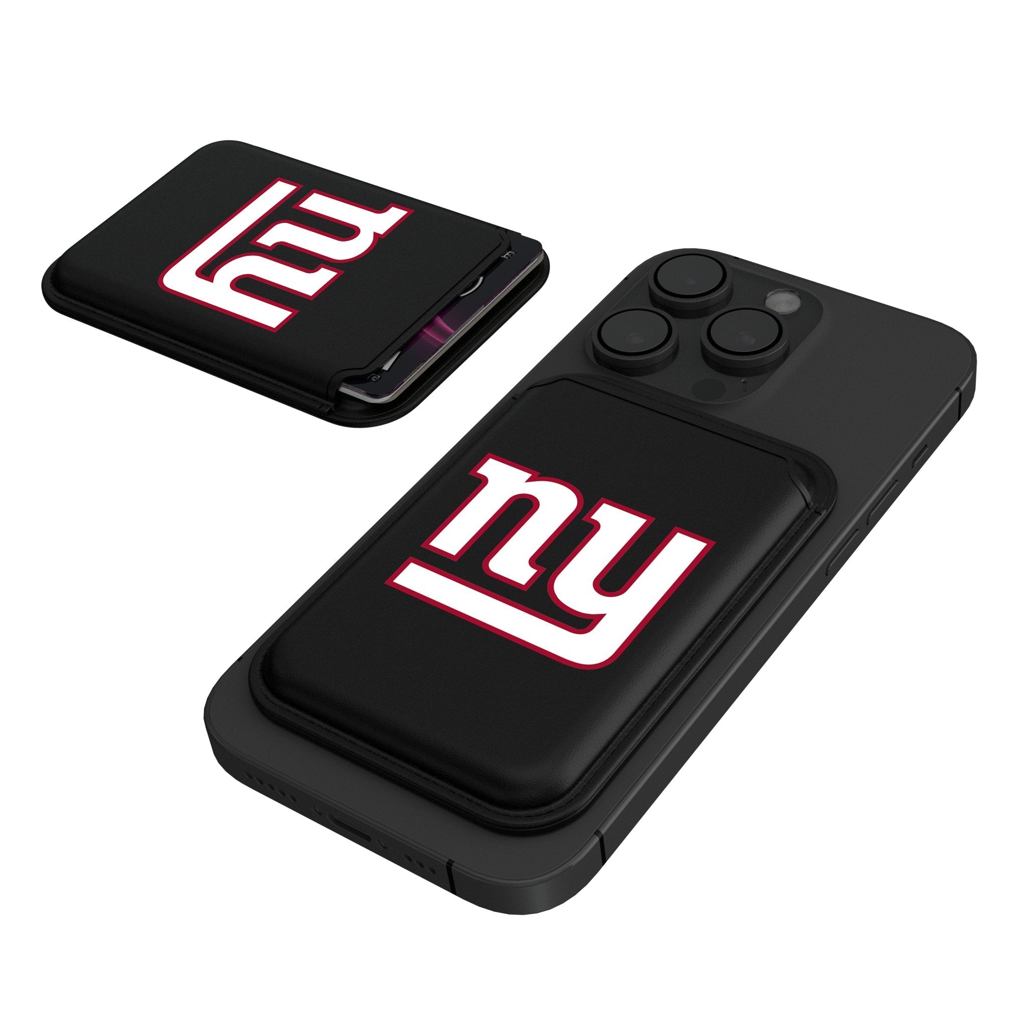 New York Giants Insignia Black Magnetic Credit Card Wallet 1