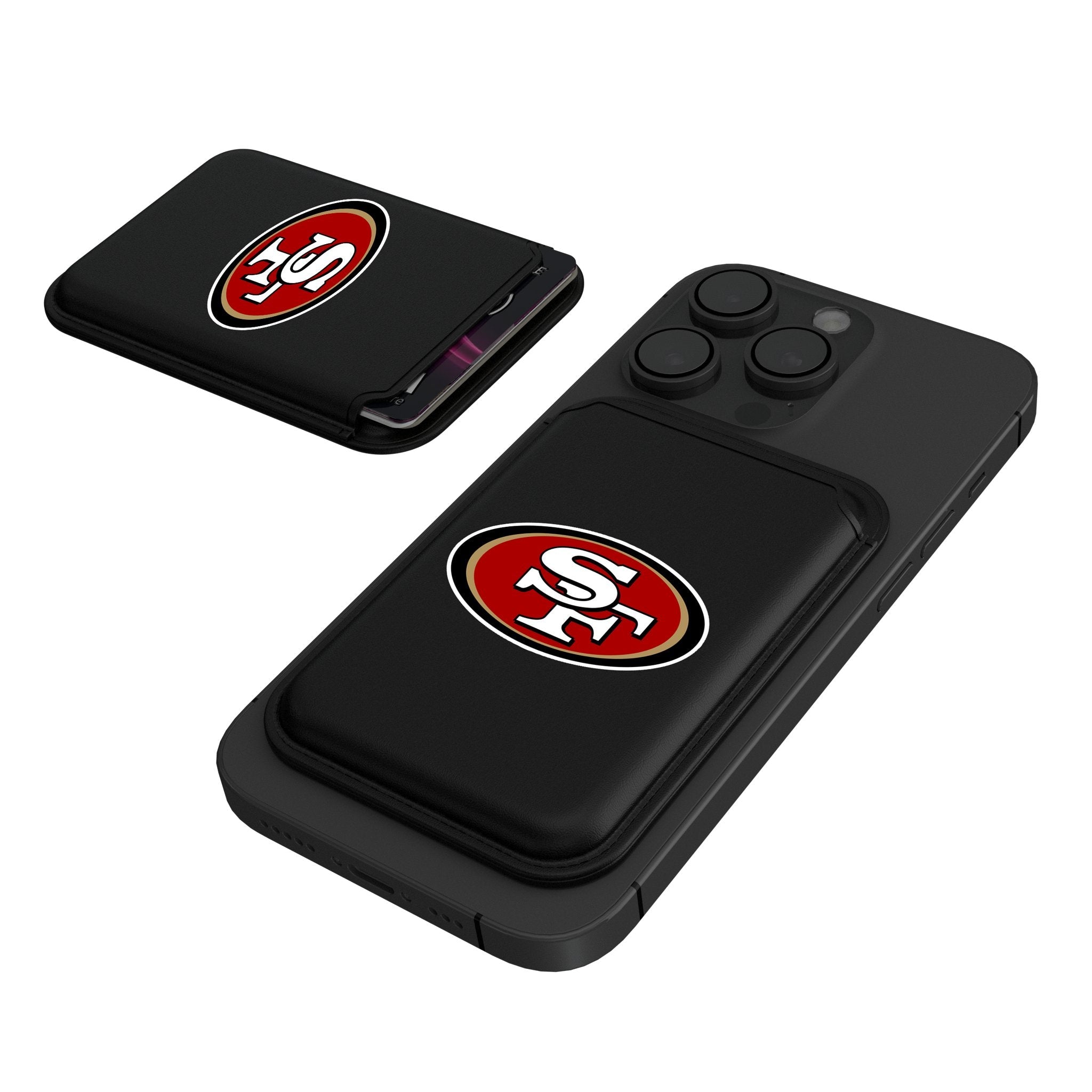 San Francisco 49ers Insignia Black Magnetic Credit Card Wallet 1