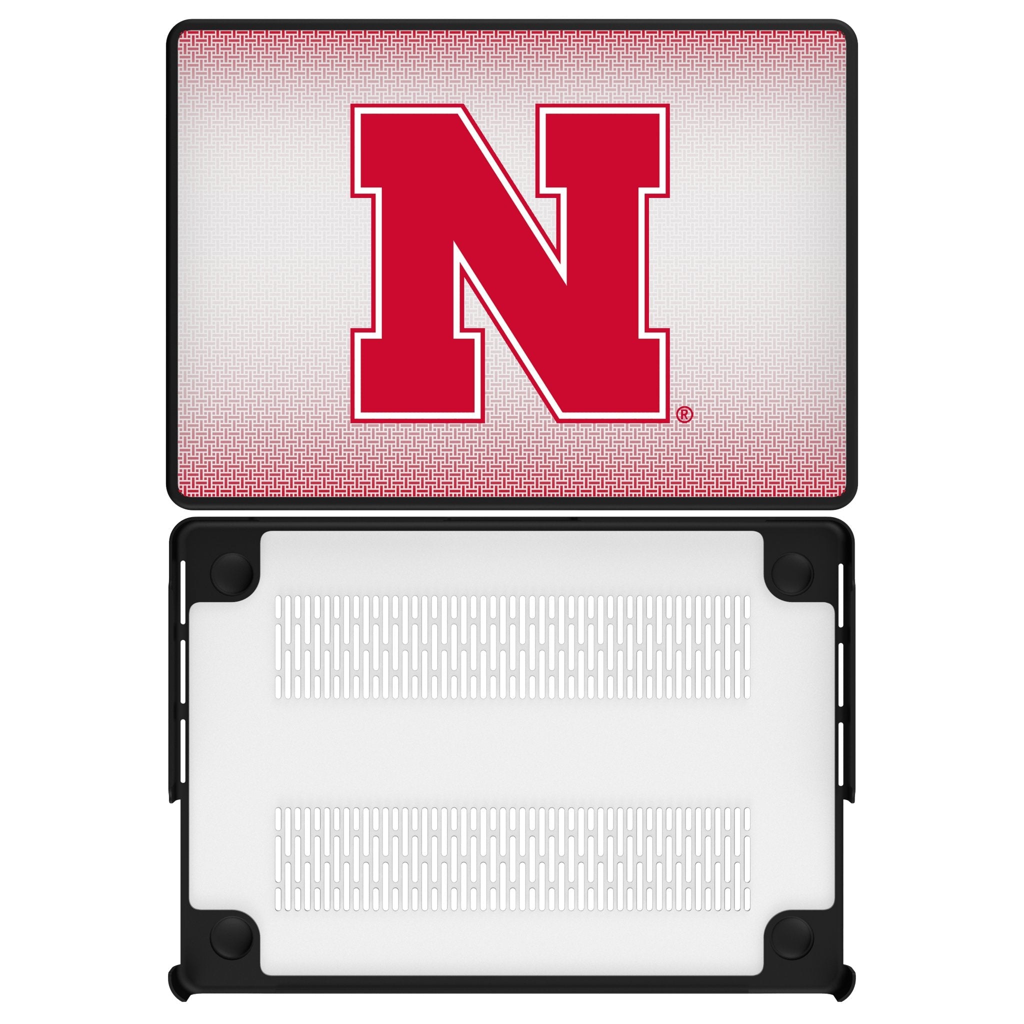University of Nebraska Huskers Block N Linen Laptop Case for Apple MacBook 1