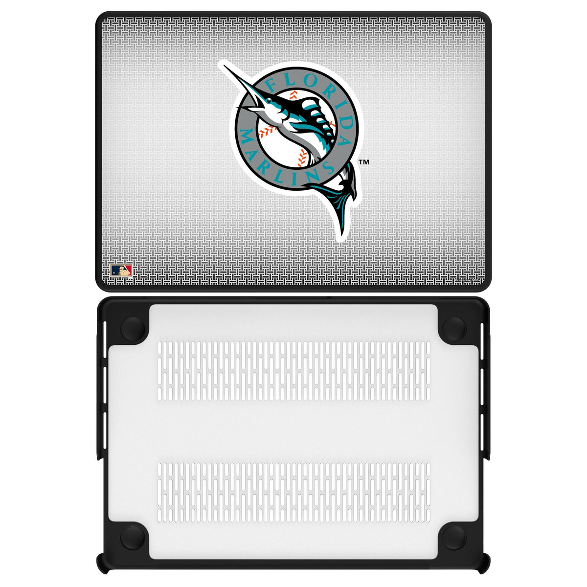 Miami Marlins 1993-2011 - Cooperstown Collection Linen Laptop Case for Apple MacBook 1
