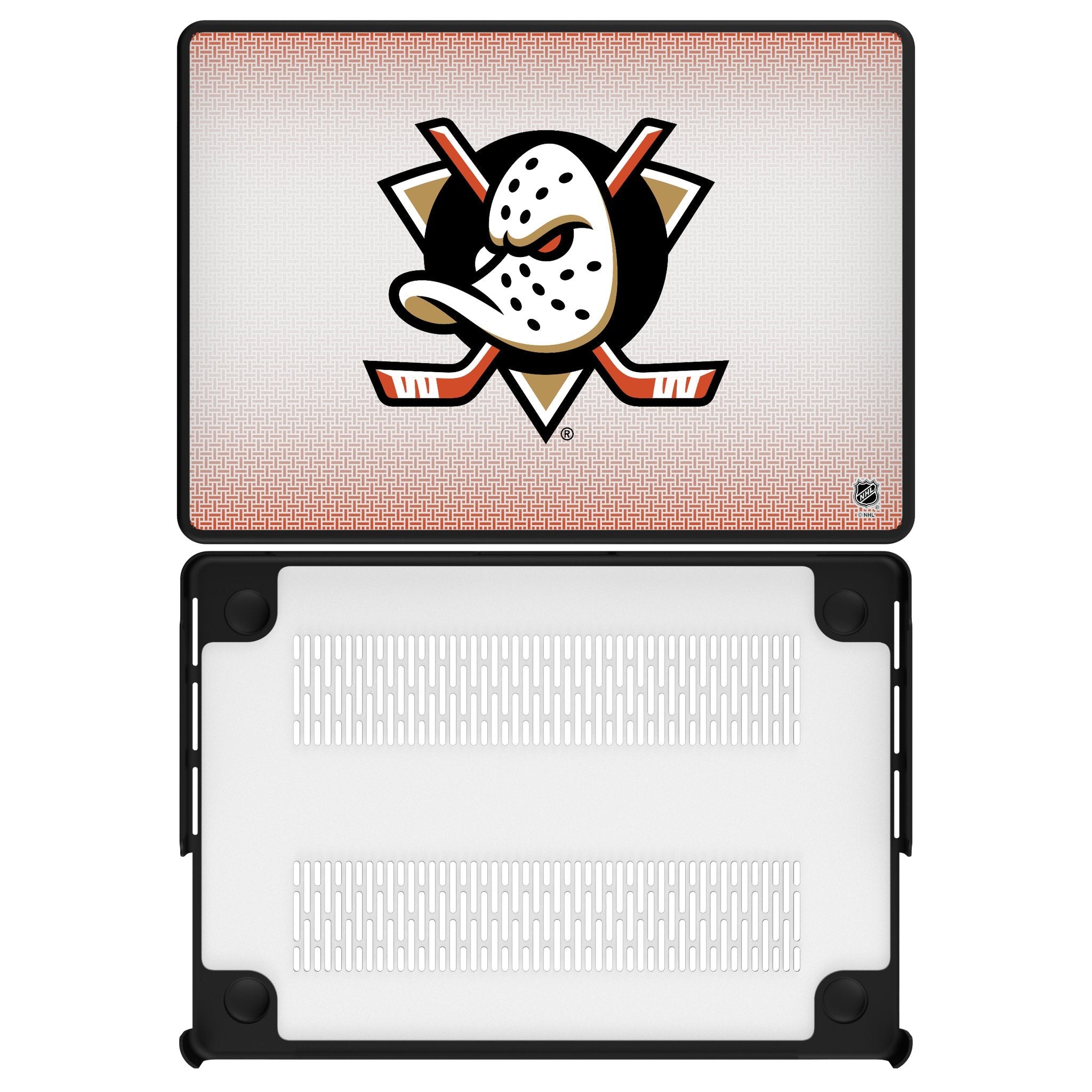 Anaheim Ducks Linen Laptop Case for Apple MacBook 1