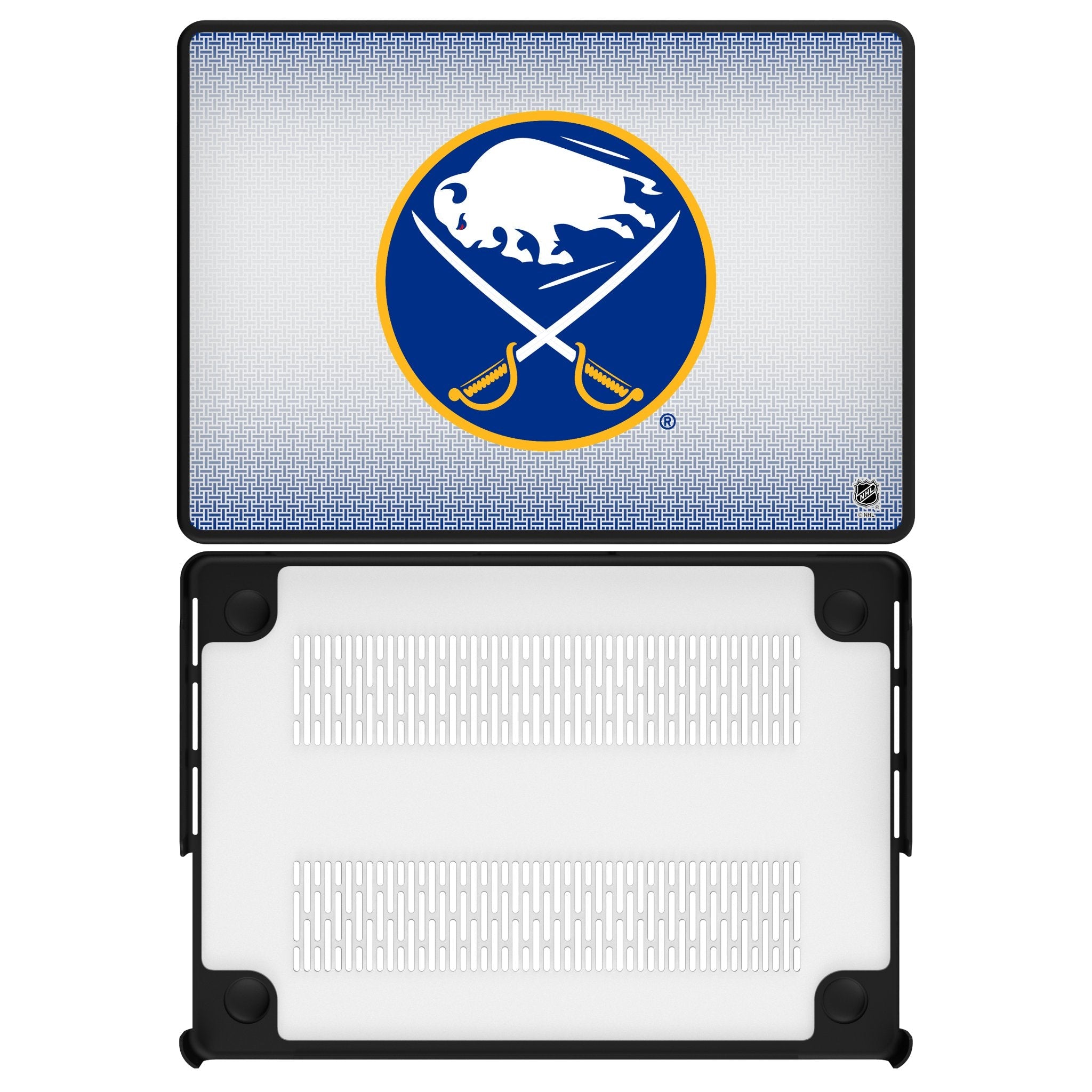 Buffalo Sabres Linen Laptop Case for Apple MacBook