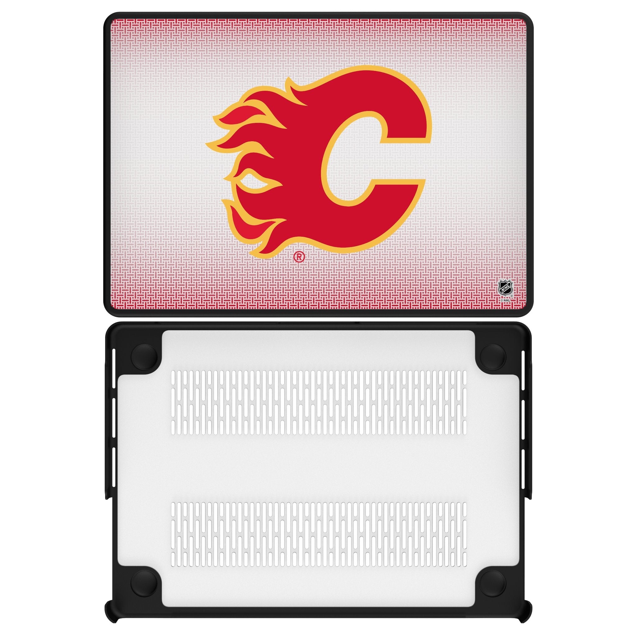 Calgary Flames Linen Laptop Case for Apple MacBook