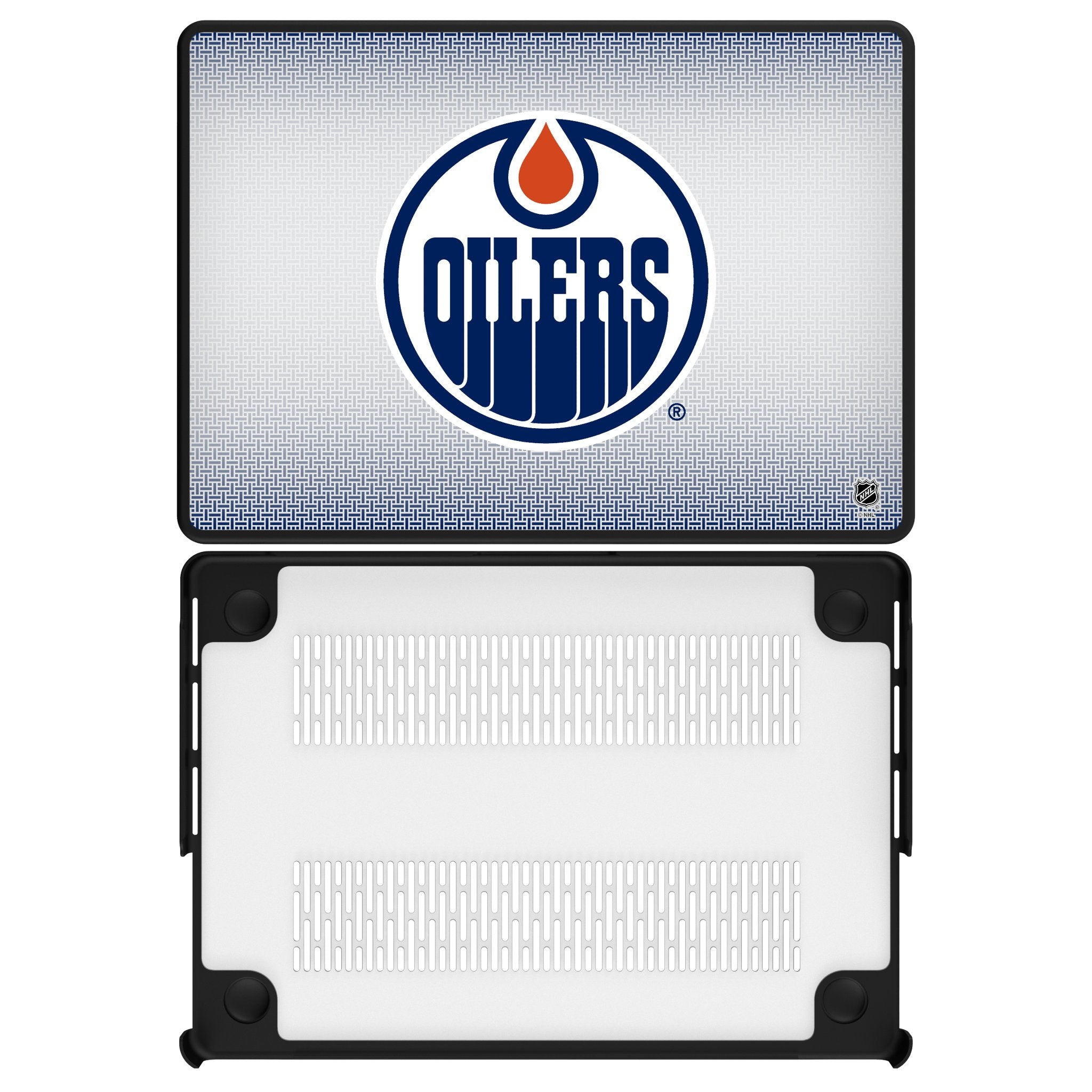Edmonton Oilers Linen Laptop Case for Apple MacBook