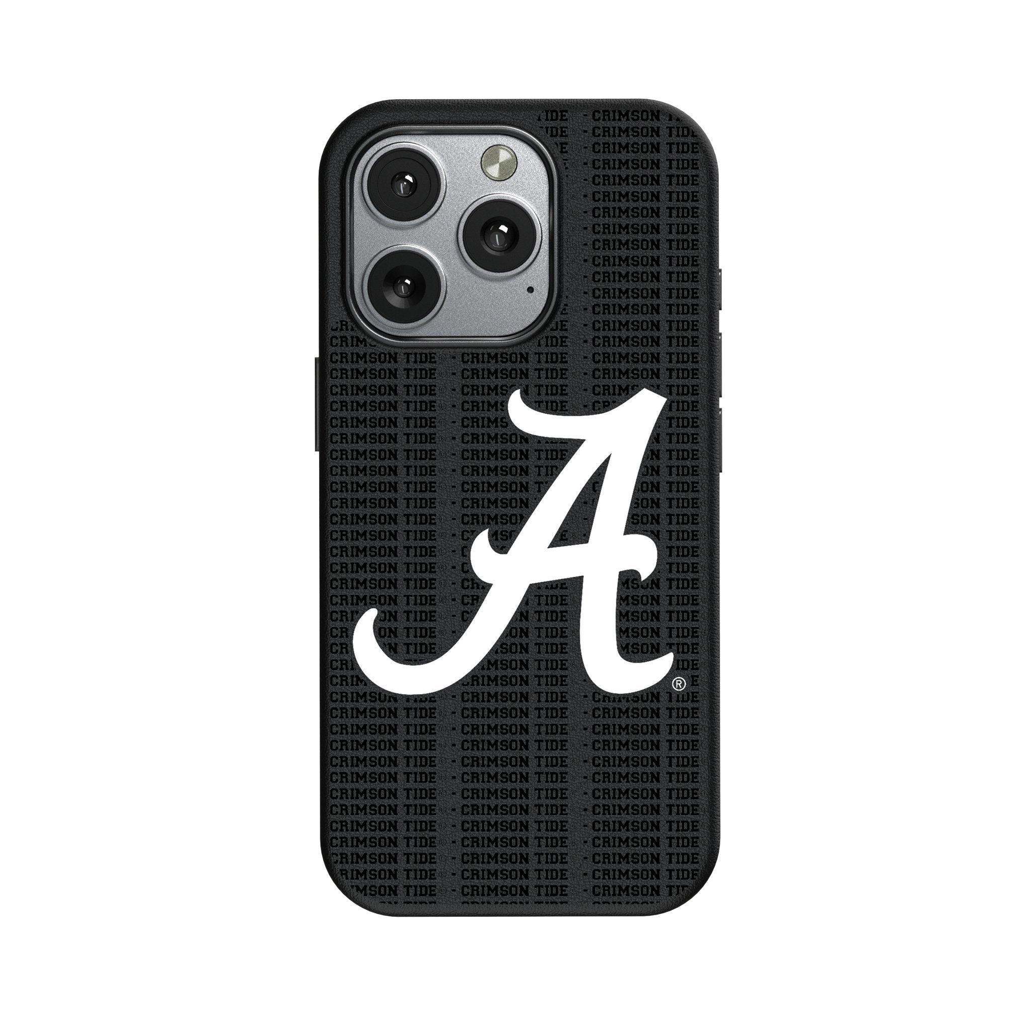 University of Alabama Crimson Tide Script A Text Backdrop MagSafe Compatible Phone Case for Apple iPhone 1