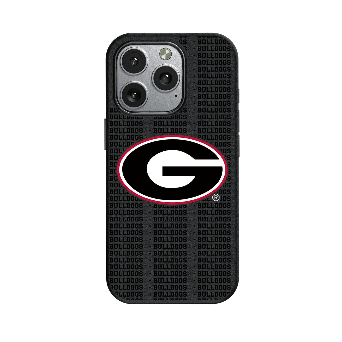 University of Georgia Bulldogs Text Backdrop MagSafe Compatible Phone Case for Apple iPhone 1