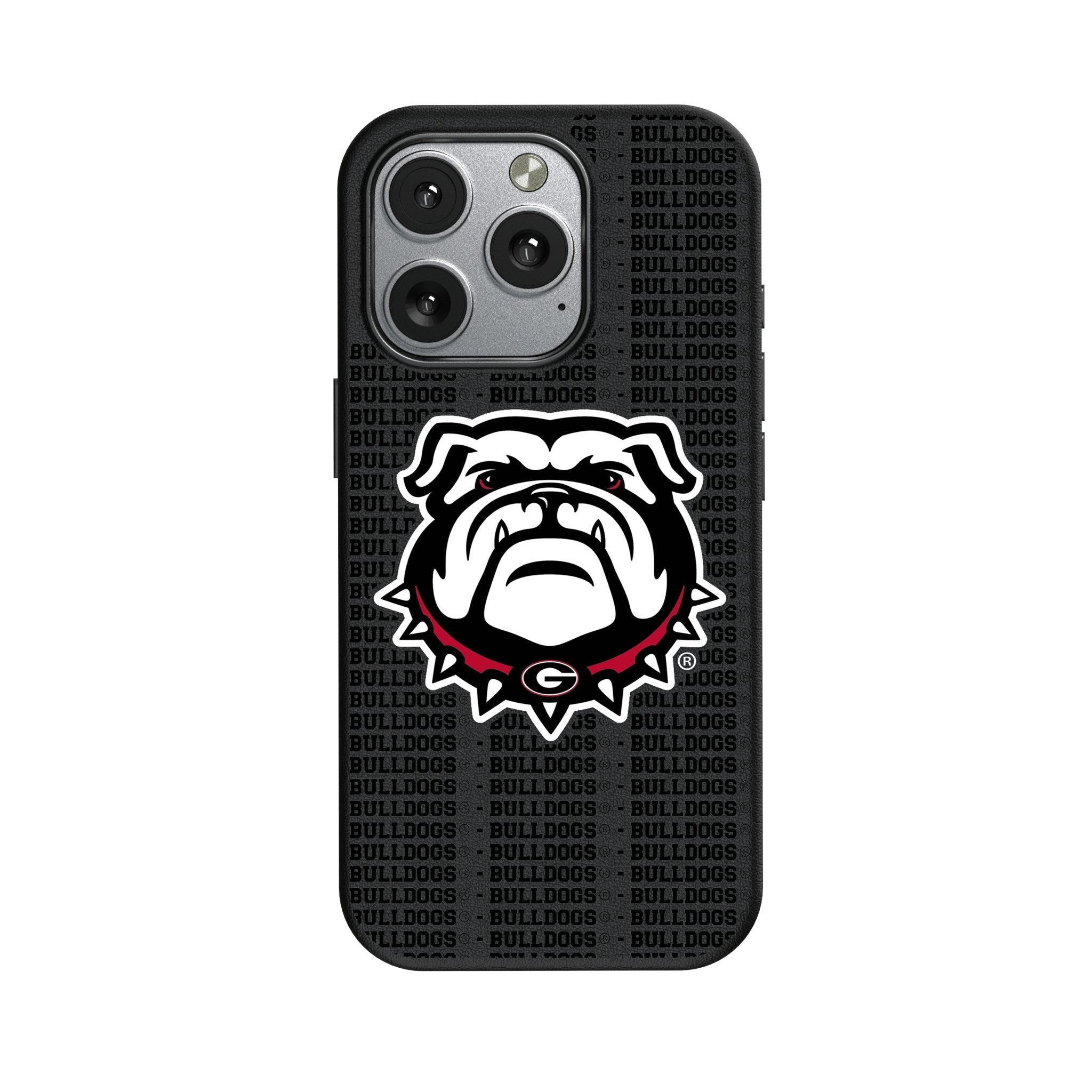 University of Georgia Bulldogs Uga Text Backdrop MagSafe Compatible Phone Case for Apple iPhone