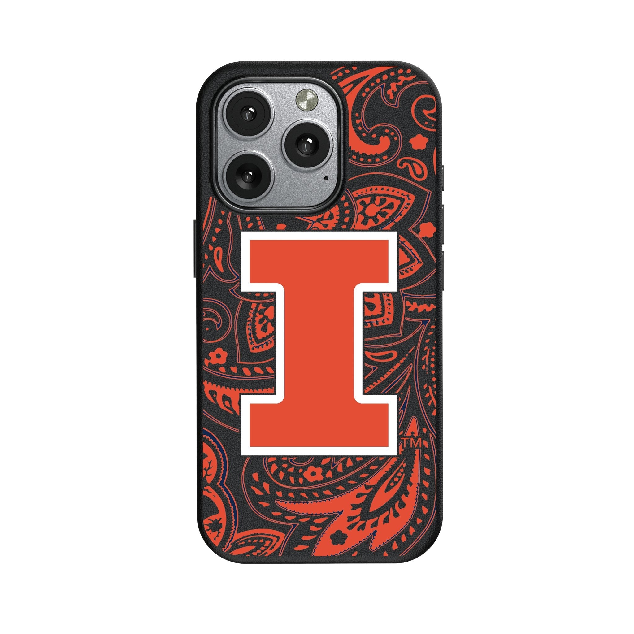 University of Illinois Fighting Illini Paisley MagSafe Compatible Phone Case for Apple iPhone