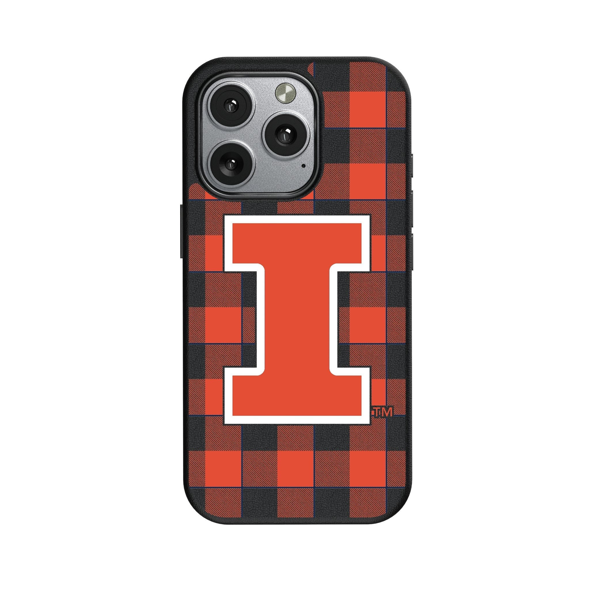 University of Illinois Fighting Illini Plaid MagSafe Compatible Phone Case for Apple iPhone