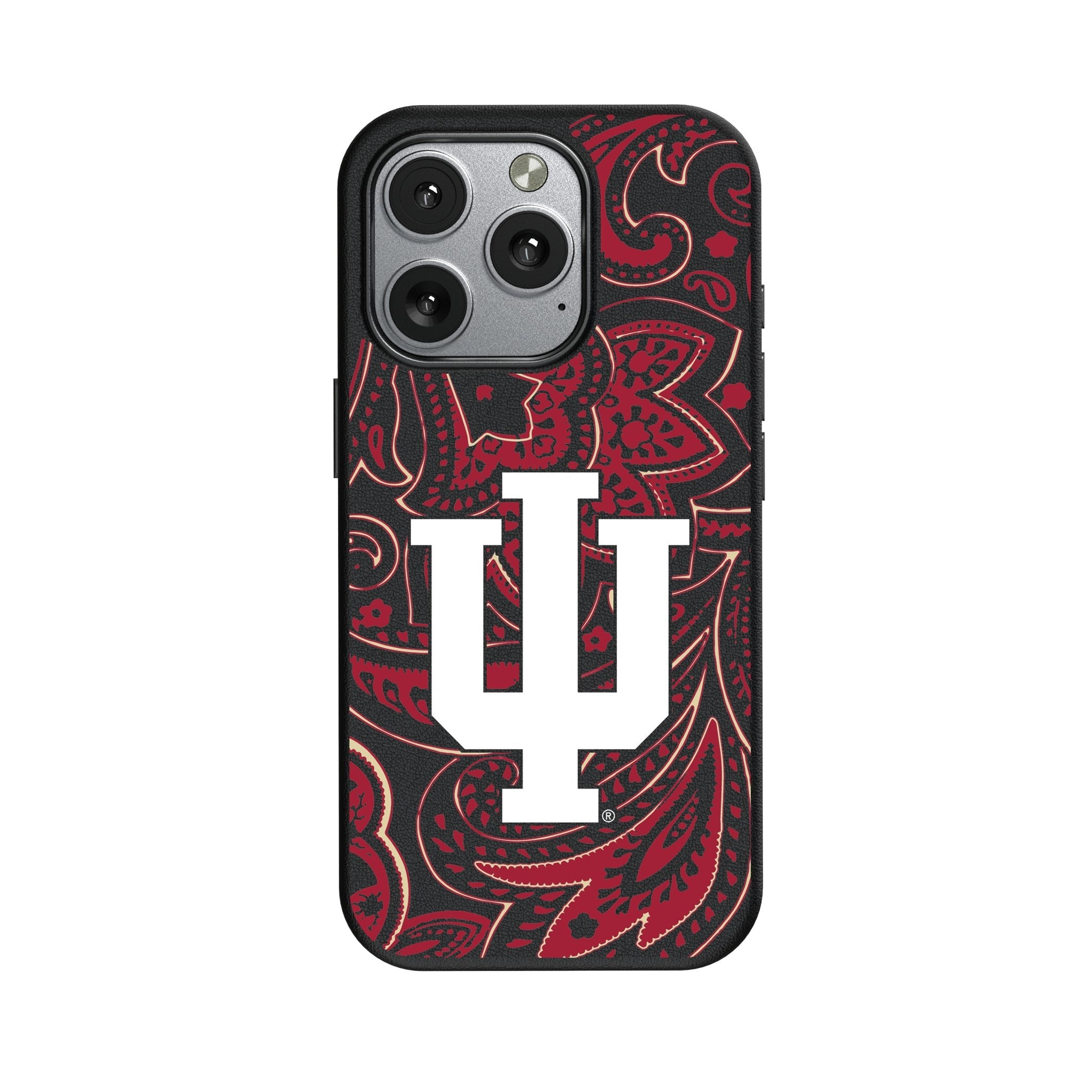 Indiana University Hoosiers Paisley MagSafe Compatible Phone Case for Apple iPhone