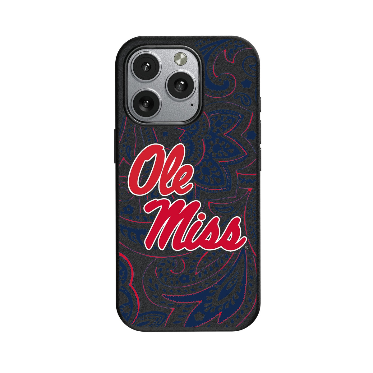 University of Mississippi Rebels Paisley MagSafe Compatible Phone Case for Apple iPhone