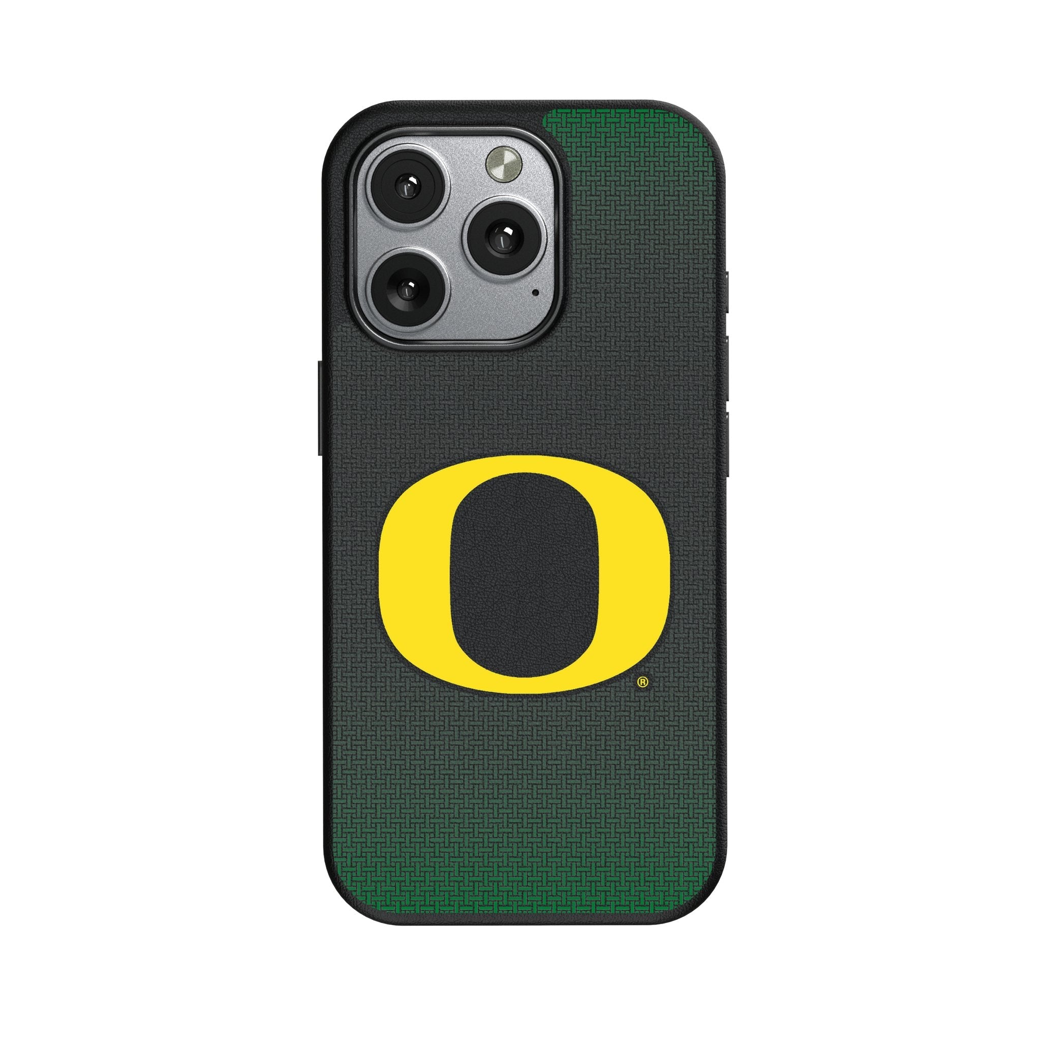 University of Oregon Ducks Linen MagSafe Compatible Phone Case for Apple iPhone 1