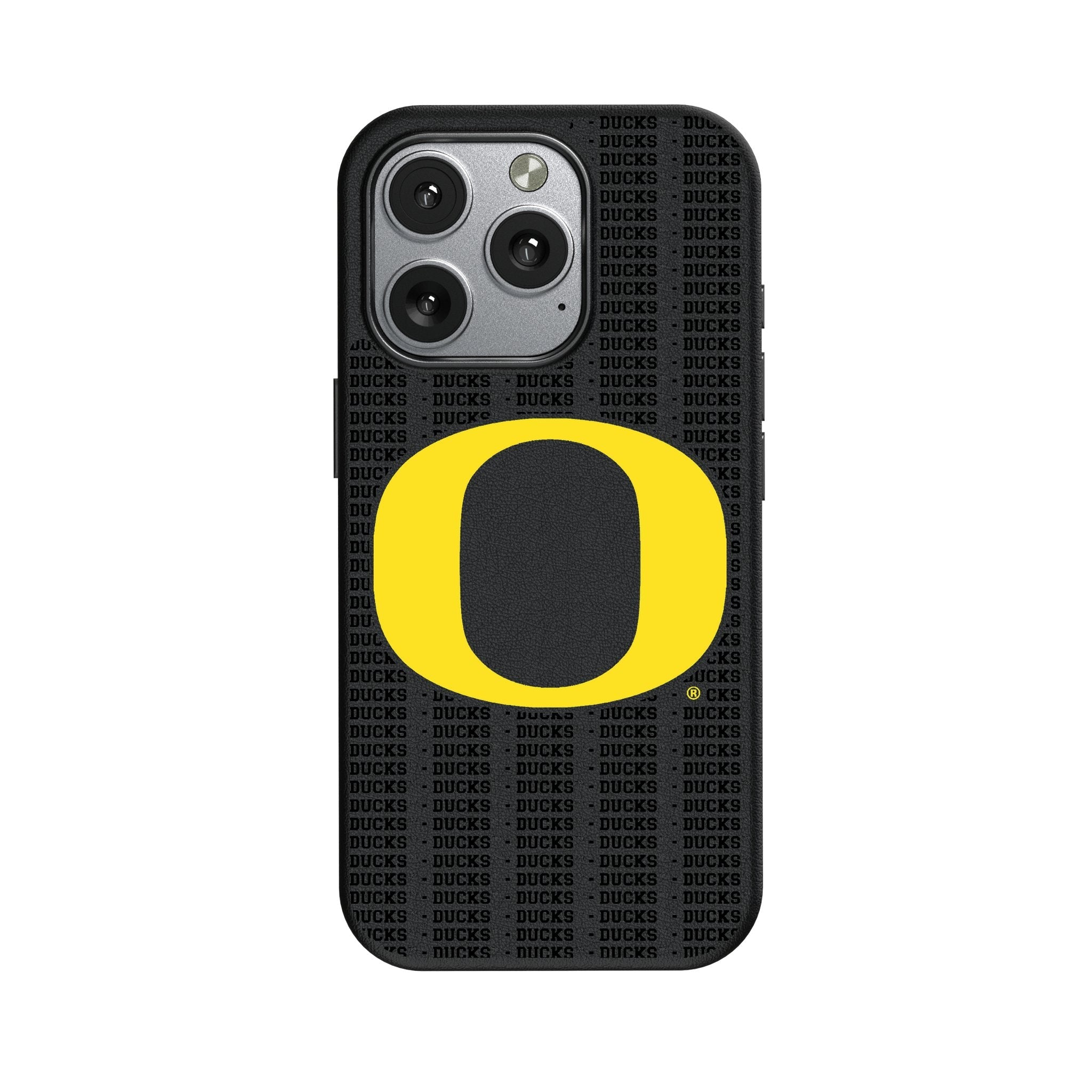 University of Oregon Ducks Text Backdrop MagSafe Compatible Phone Case for Apple iPhone