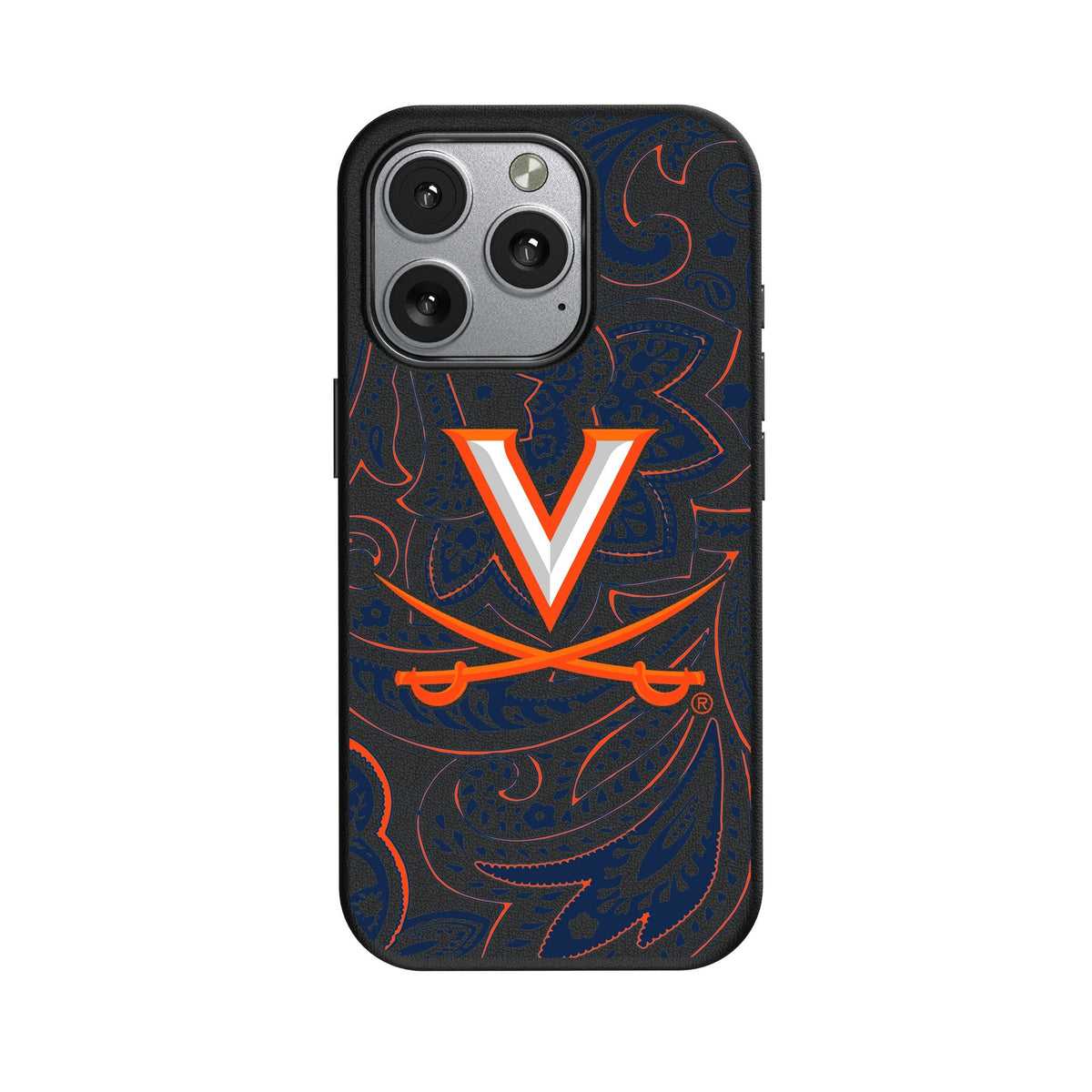 University of Virginia Cavaliers Paisley MagSafe Compatible Phone Case for Apple iPhone