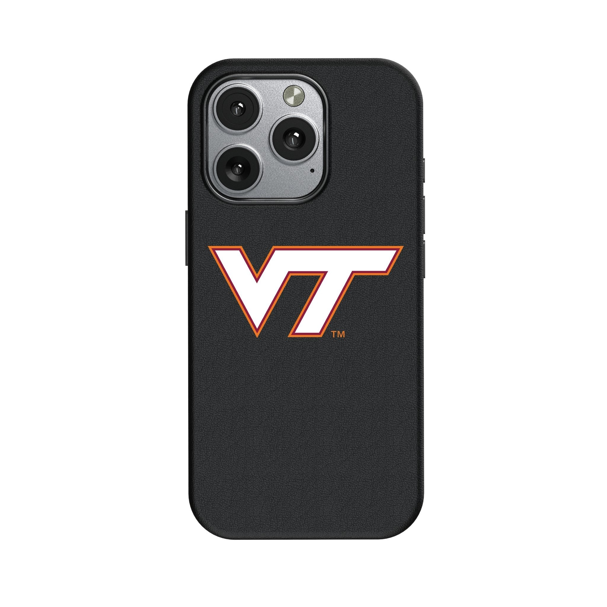 Virginia Tech Hokies Text Backdrop MagSafe Compatible Phone Case for Apple iPhone 1