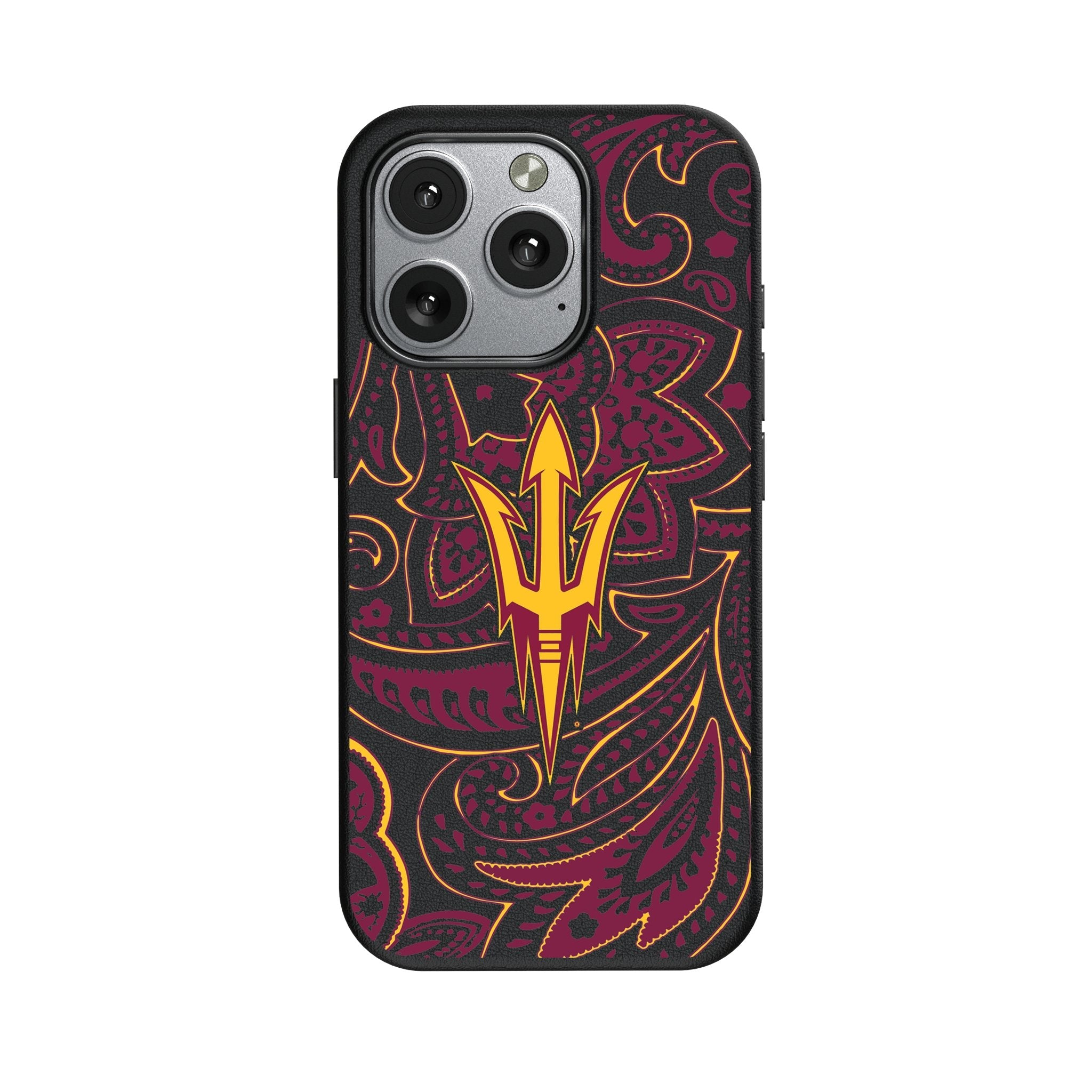 Arizona State University Sun Devils Paisley MagSafe Compatible Phone Case for Apple iPhone