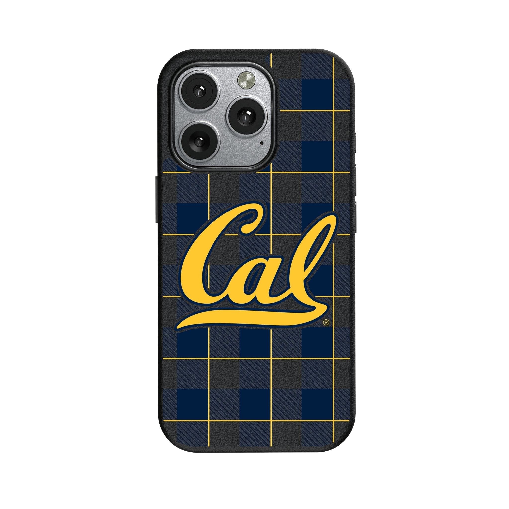 University of California Berkeley Golden Bears Plaid MagSafe Compatible Phone Case for Apple iPhone