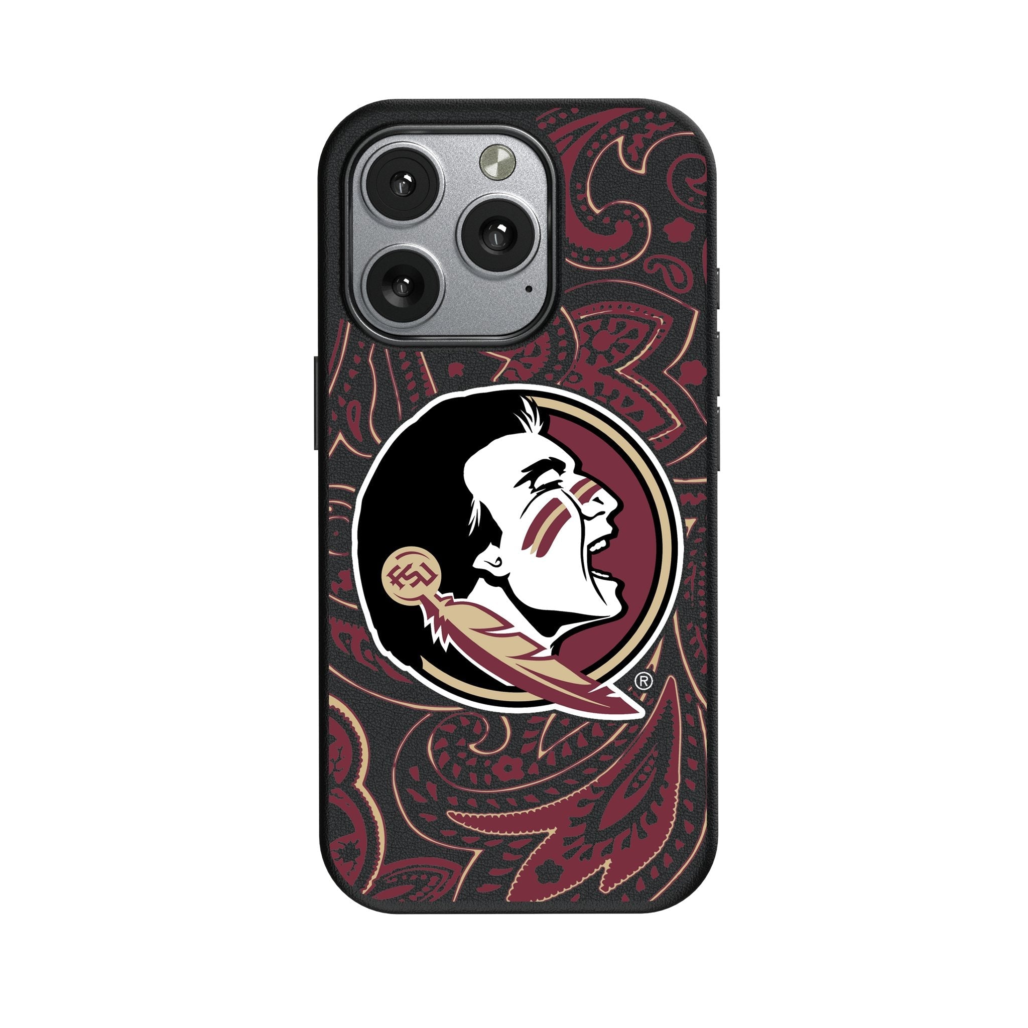 Florida State University Seminoles Paisley MagSafe Compatible Phone Case for Apple iPhone