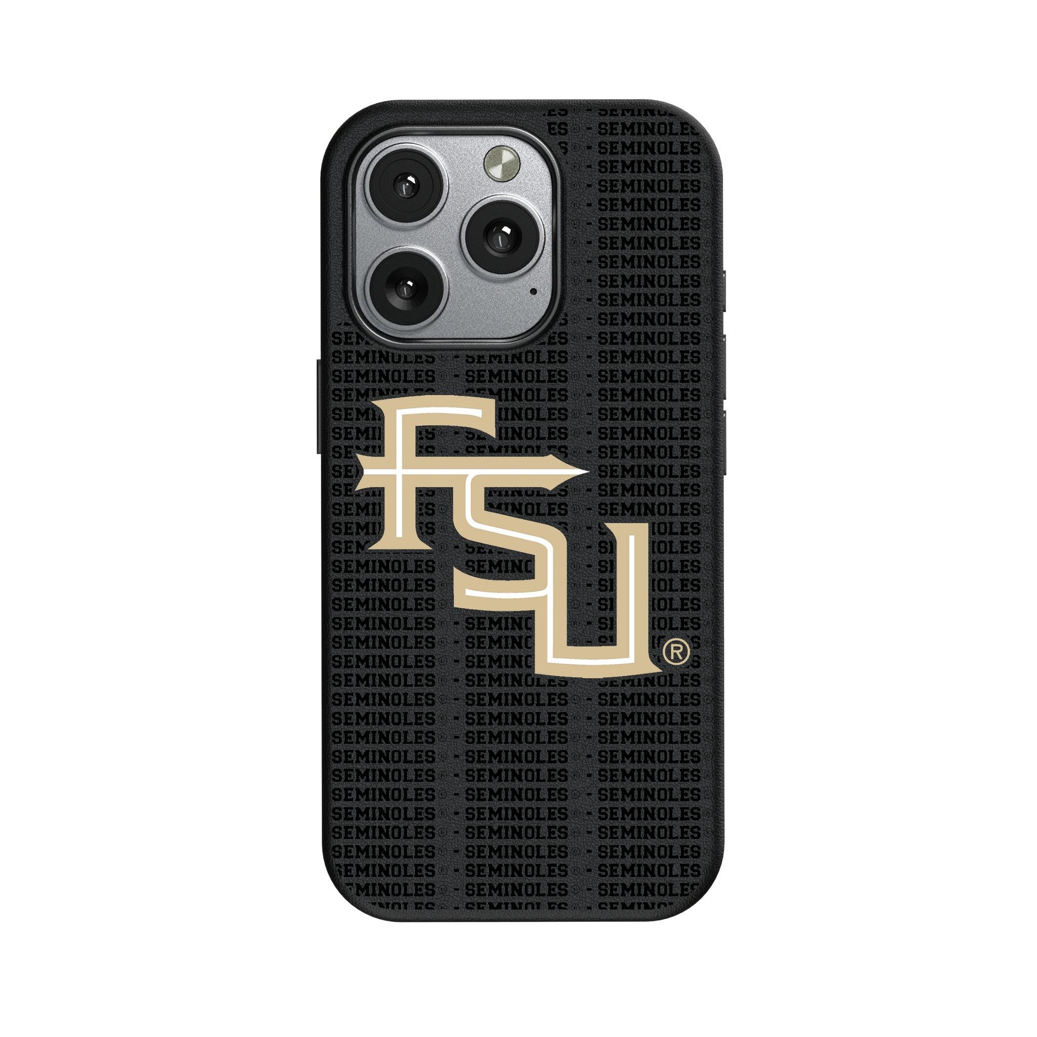 Florida State University Seminoles Athletic Wordmark Text Backdrop MagSafe Compatible Phone Case for Apple iPhone