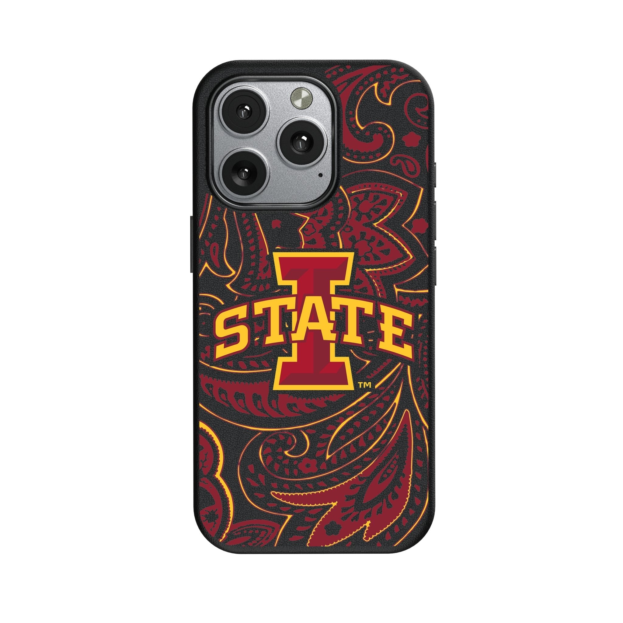 Iowa State University Cyclones Paisley MagSafe Compatible Phone Case for Apple iPhone 1