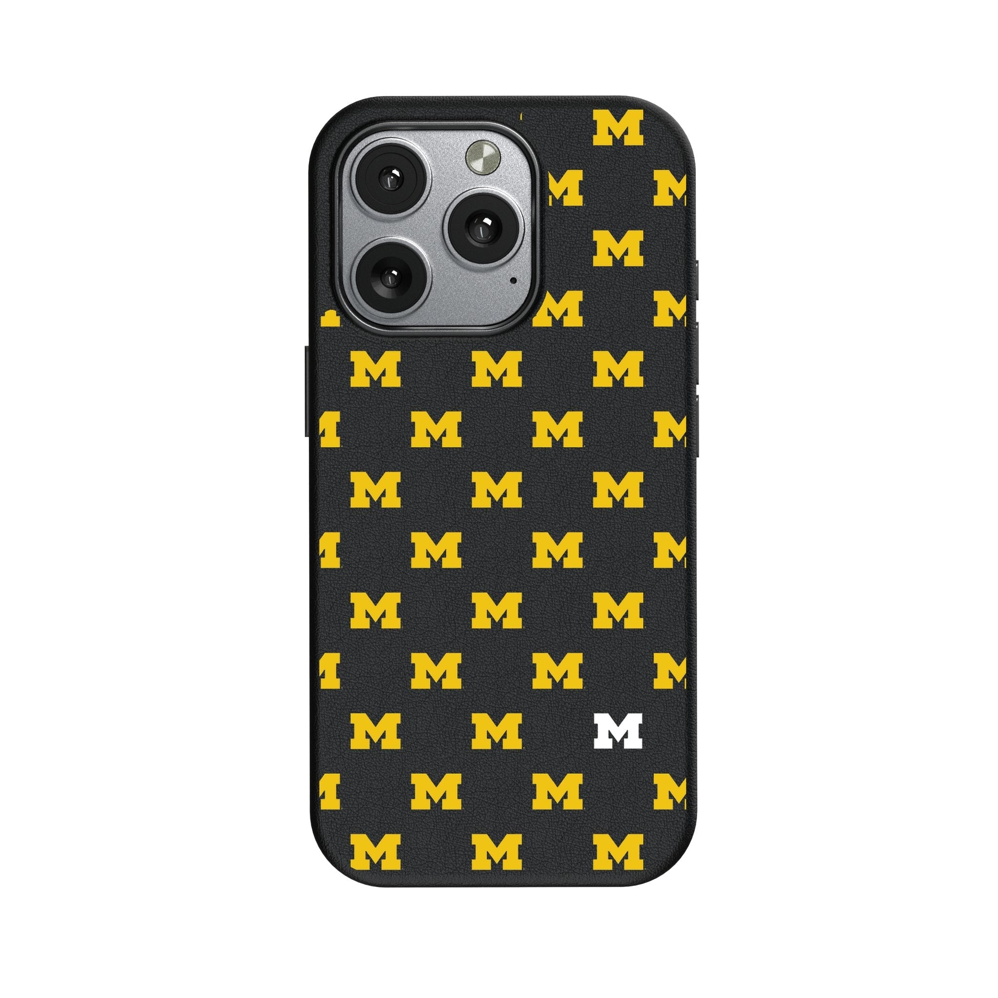 University of Michigan Wolverines Fashion Pattern MagSafe Compatible Phone Case for Apple iPhone 1