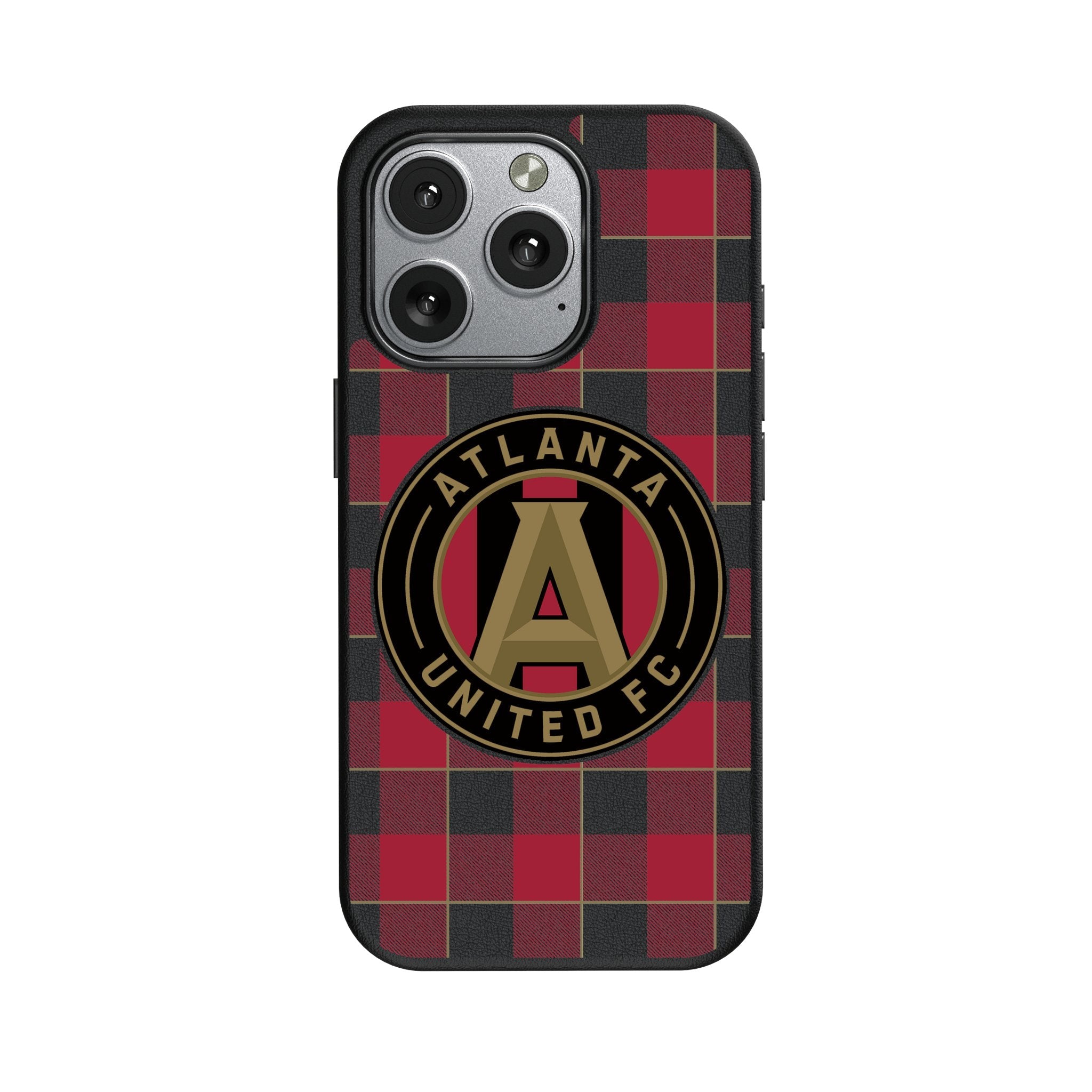Atlanta United FC Plaid MagSafe Compatible Phone Case for Apple iPhone 1