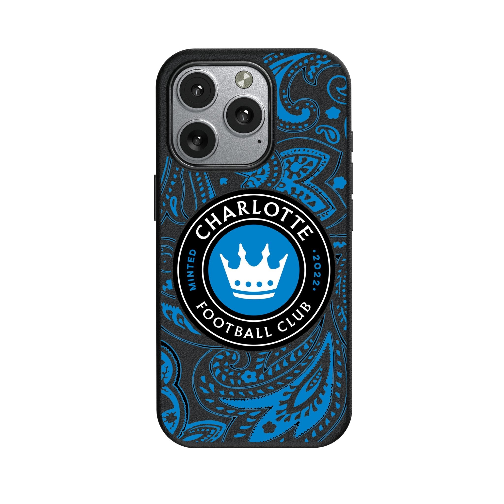 Charlotte FC Paisley MagSafe Compatible Phone Case for Apple iPhone
