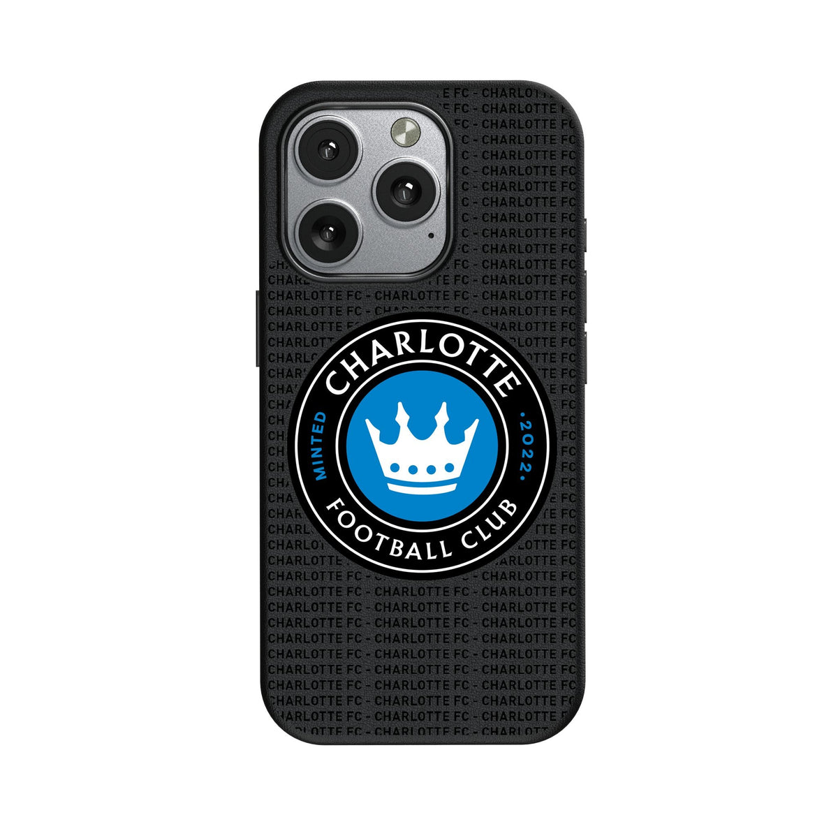 Charlotte FC Text Backdrop MagSafe Compatible Phone Case for Apple iPhone
