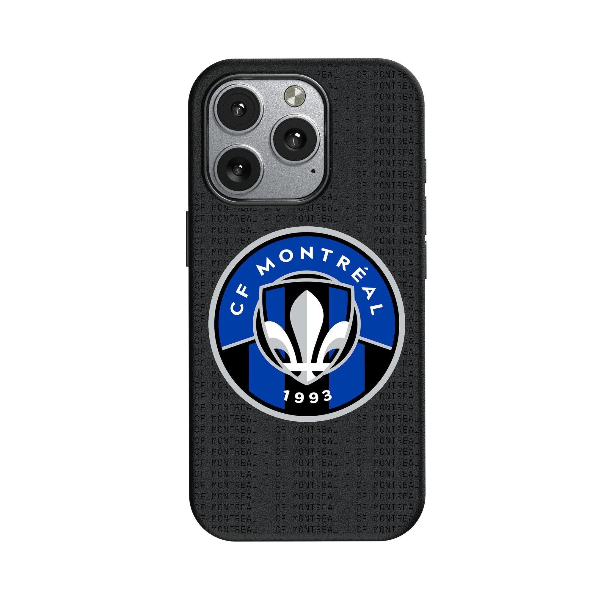CF Montreal Text Backdrop MagSafe Compatible Phone Case for Apple iPhone 1
