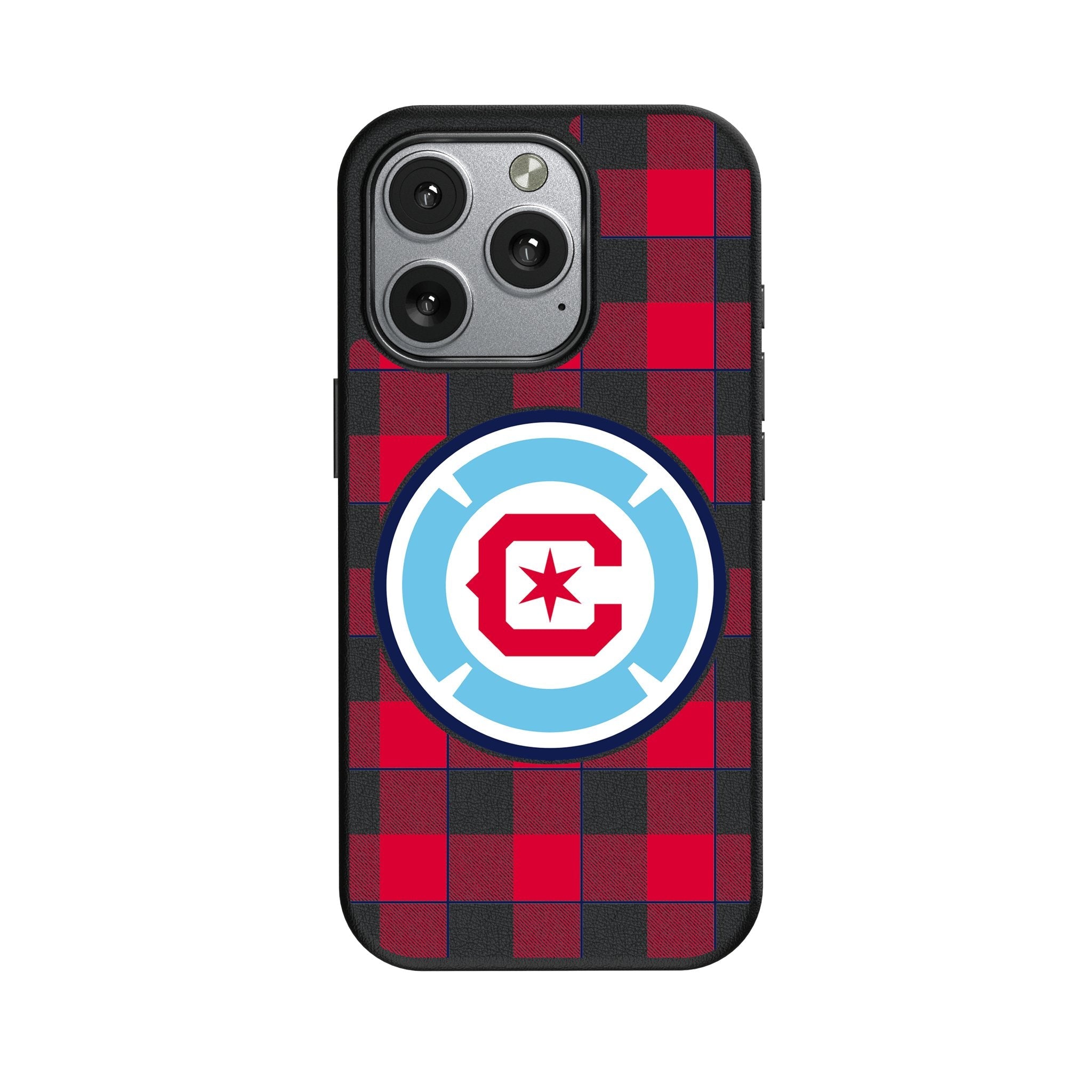 Chicago Fire Plaid MagSafe Compatible Phone Case for Apple iPhone