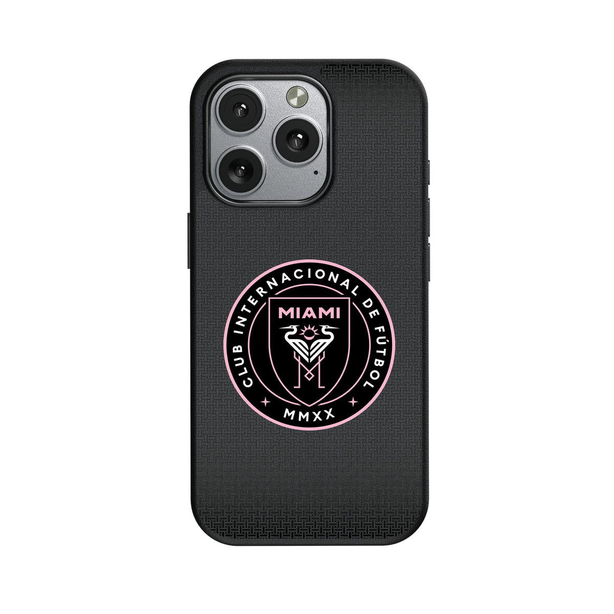 Inter Miami CF Linen MagSafe Compatible Phone Case for Apple iPhone 1