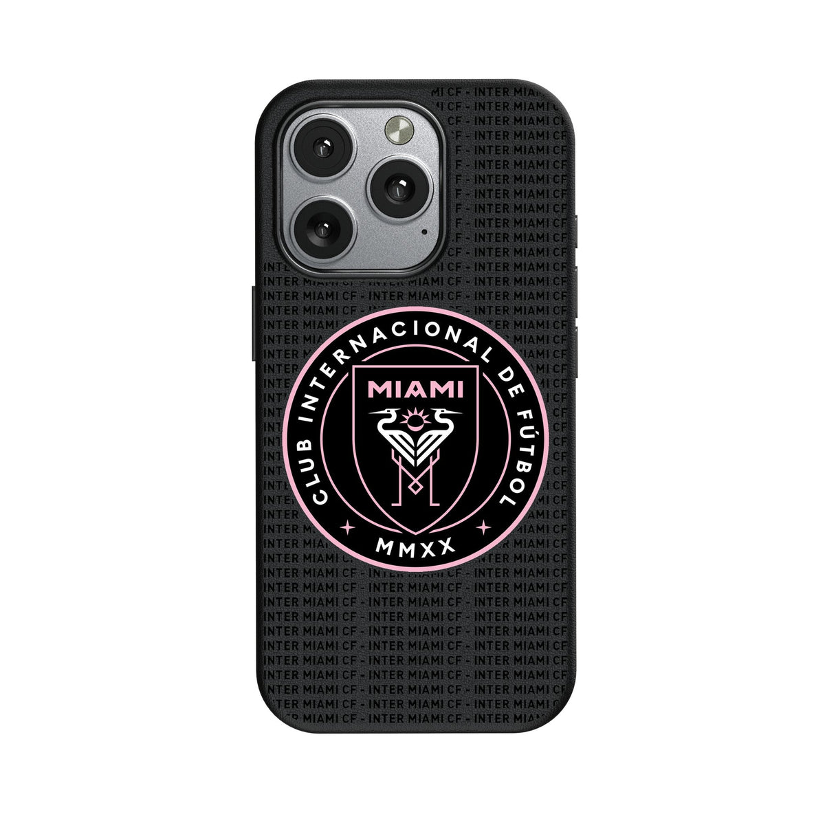 Inter Miami CF Text Backdrop MagSafe Compatible Phone Case for Apple iPhone 1