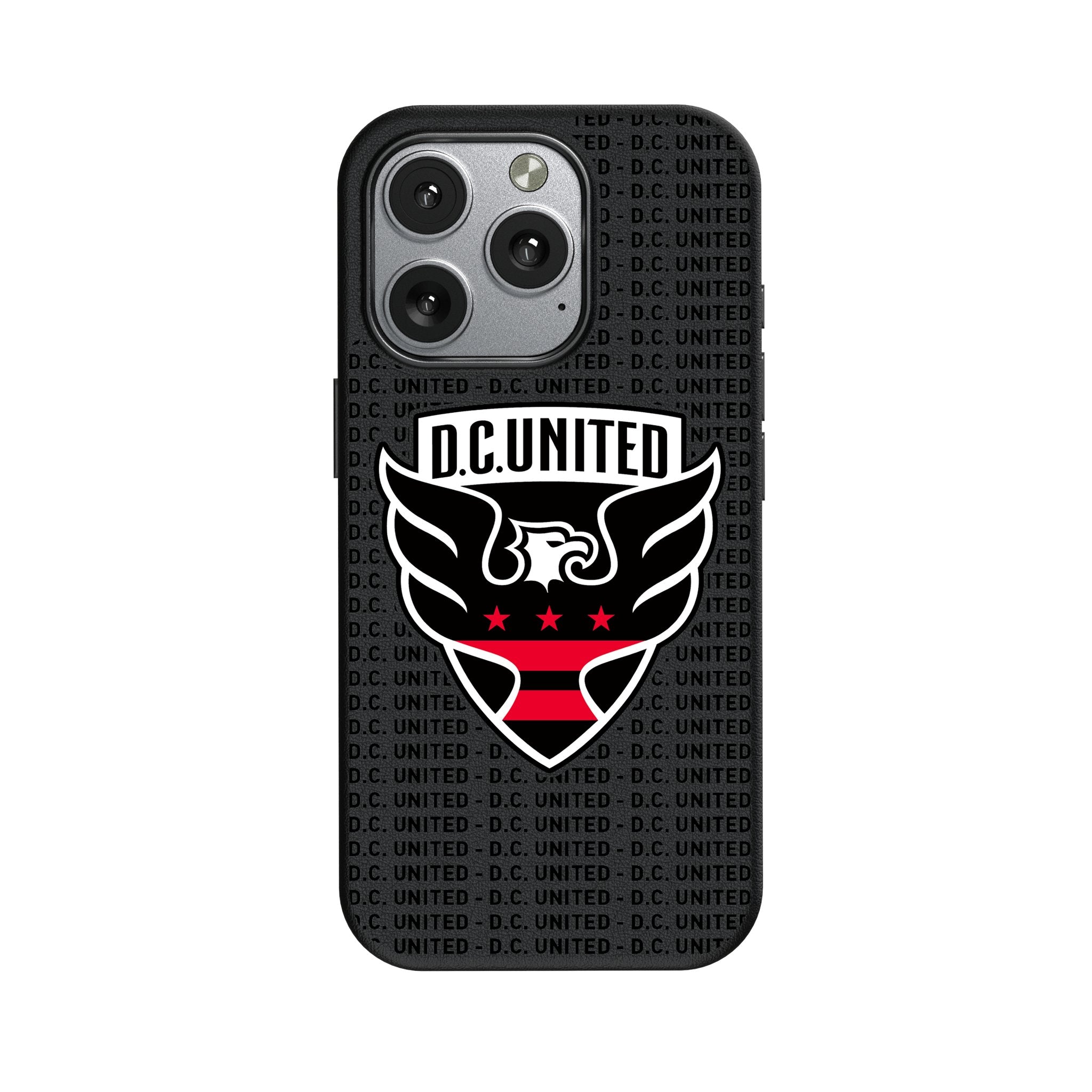 DC United Text Backdrop MagSafe Compatible Phone Case for Apple iPhone