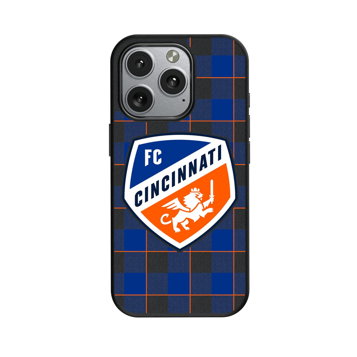 FC Cincinnati Plaid MagSafe Compatible Phone Case for Apple iPhone