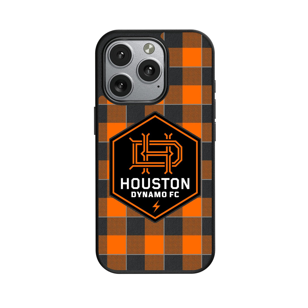 Houston Dynamo Plaid MagSafe Compatible Phone Case for Apple iPhone