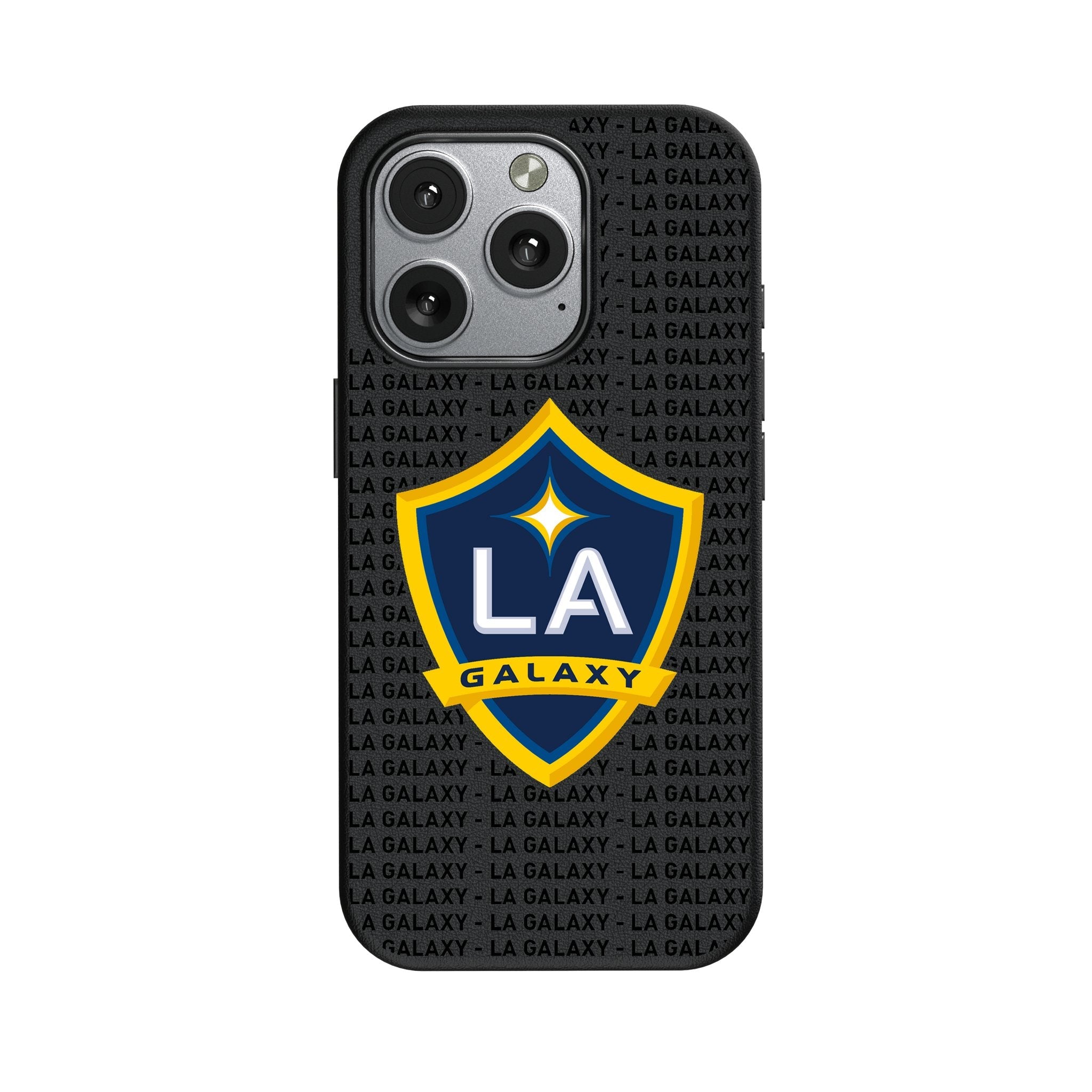 LA Galaxy Text Backdrop MagSafe Compatible Phone Case for Apple iPhone