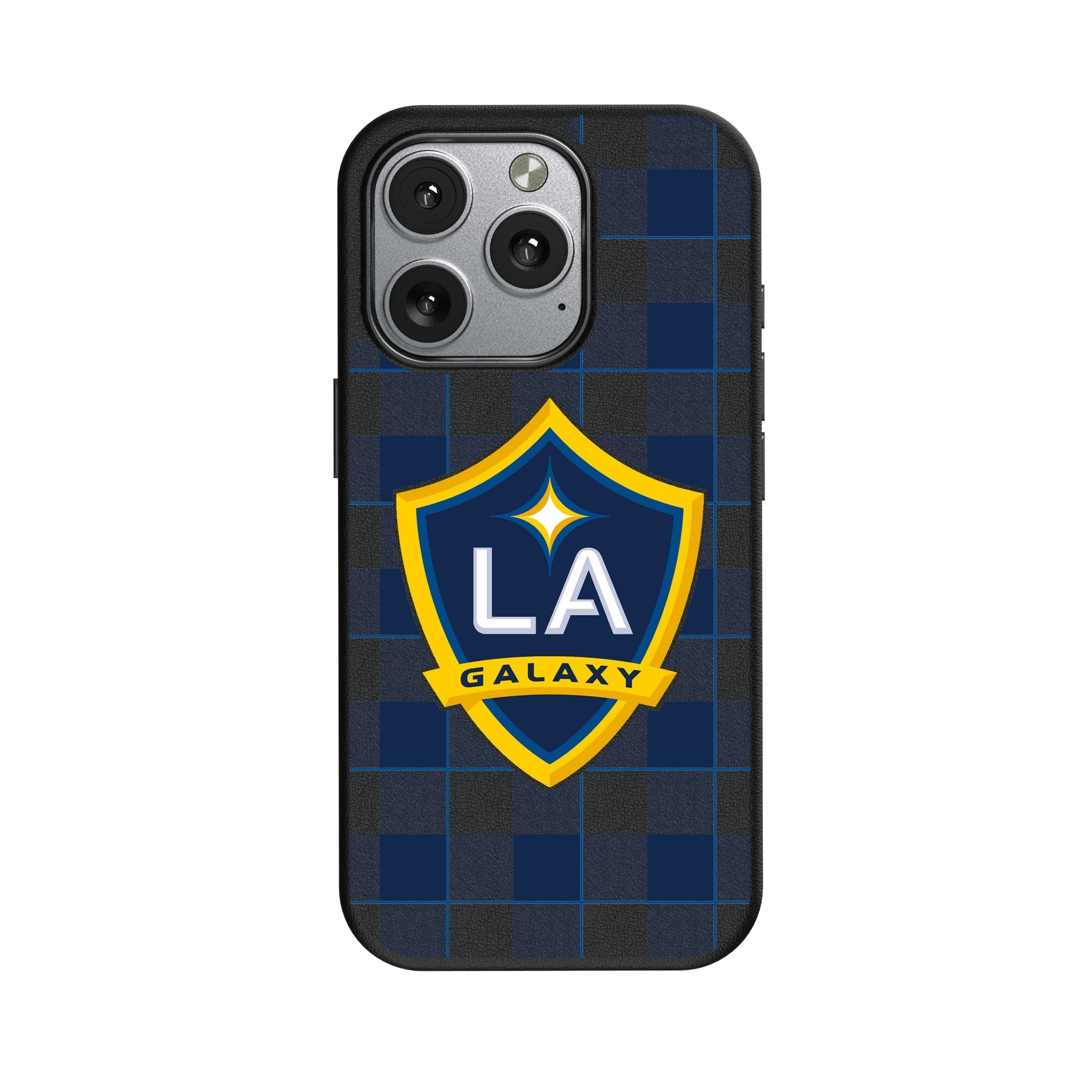 LA Galaxy Plaid MagSafe Compatible Phone Case for Apple iPhone 1