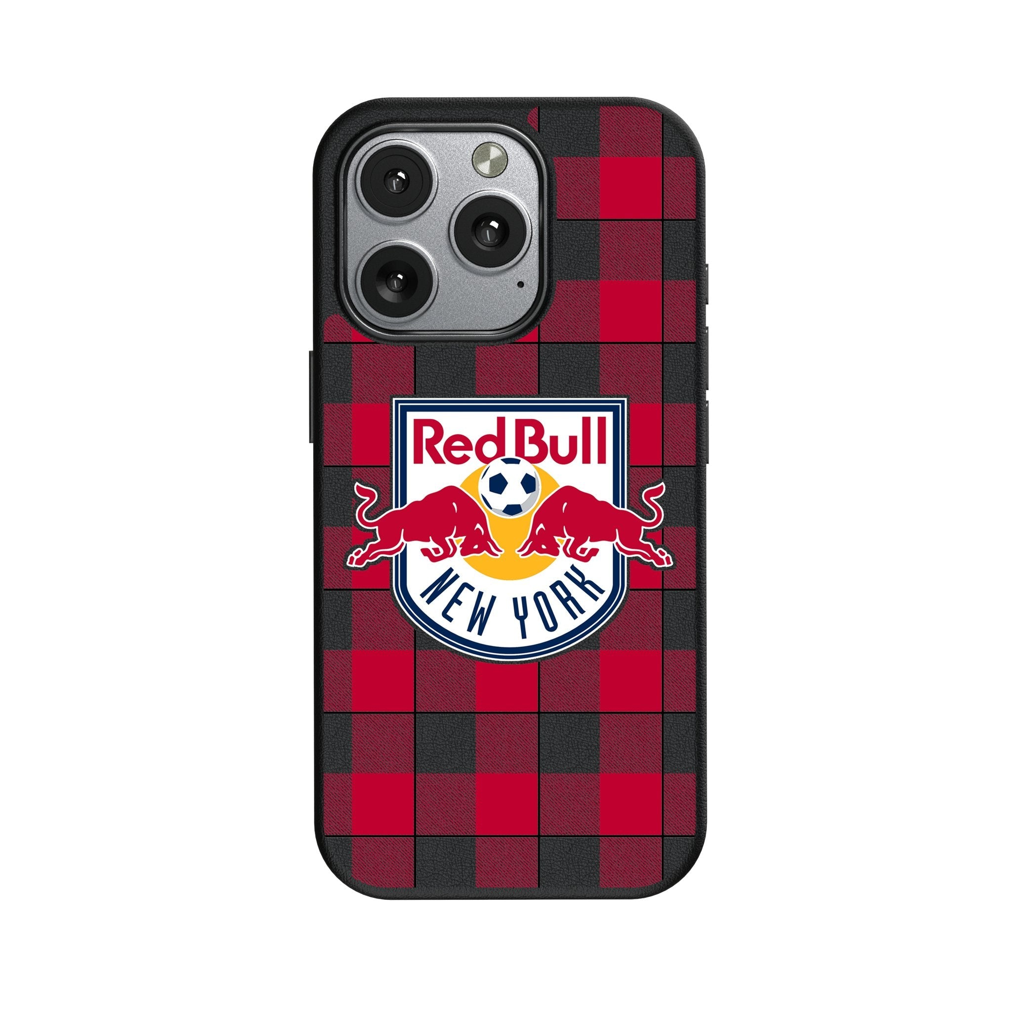 New York Red Bulls Plaid MagSafe Compatible Phone Case for Apple iPhone
