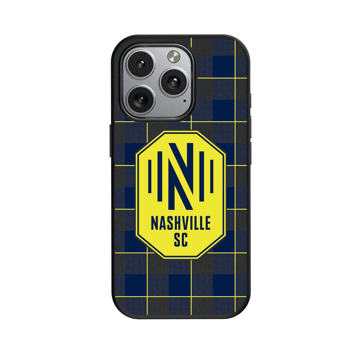 Nashville SC Plaid MagSafe Compatible Phone Case for Apple iPhone 1