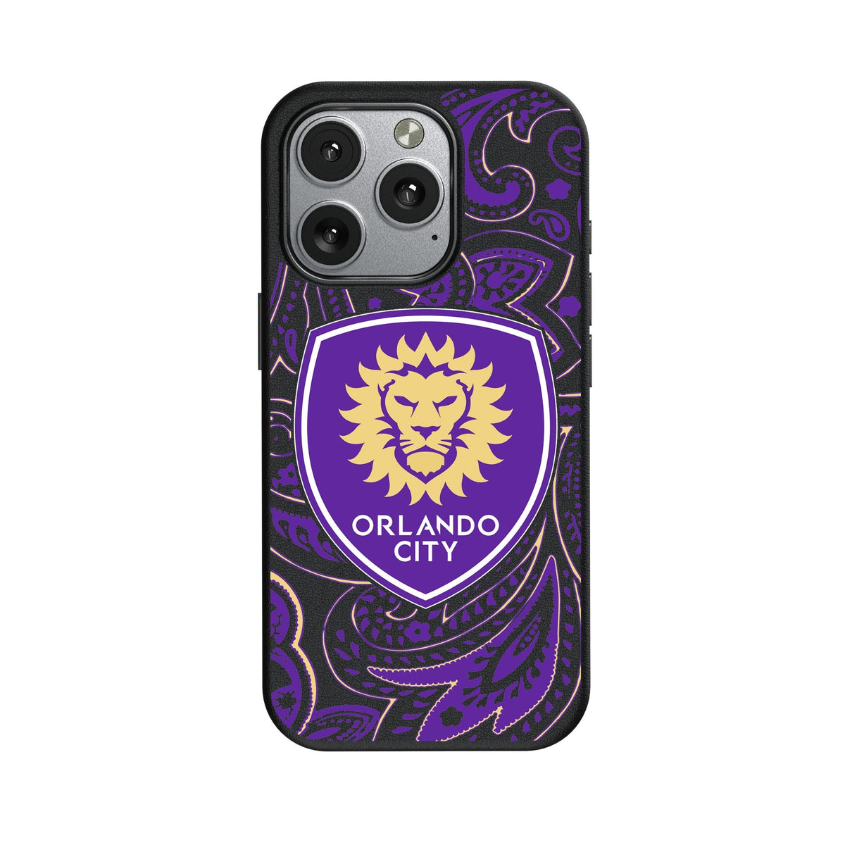 Orlando City Soccer Club Paisley MagSafe Compatible Phone Case for Apple iPhone
