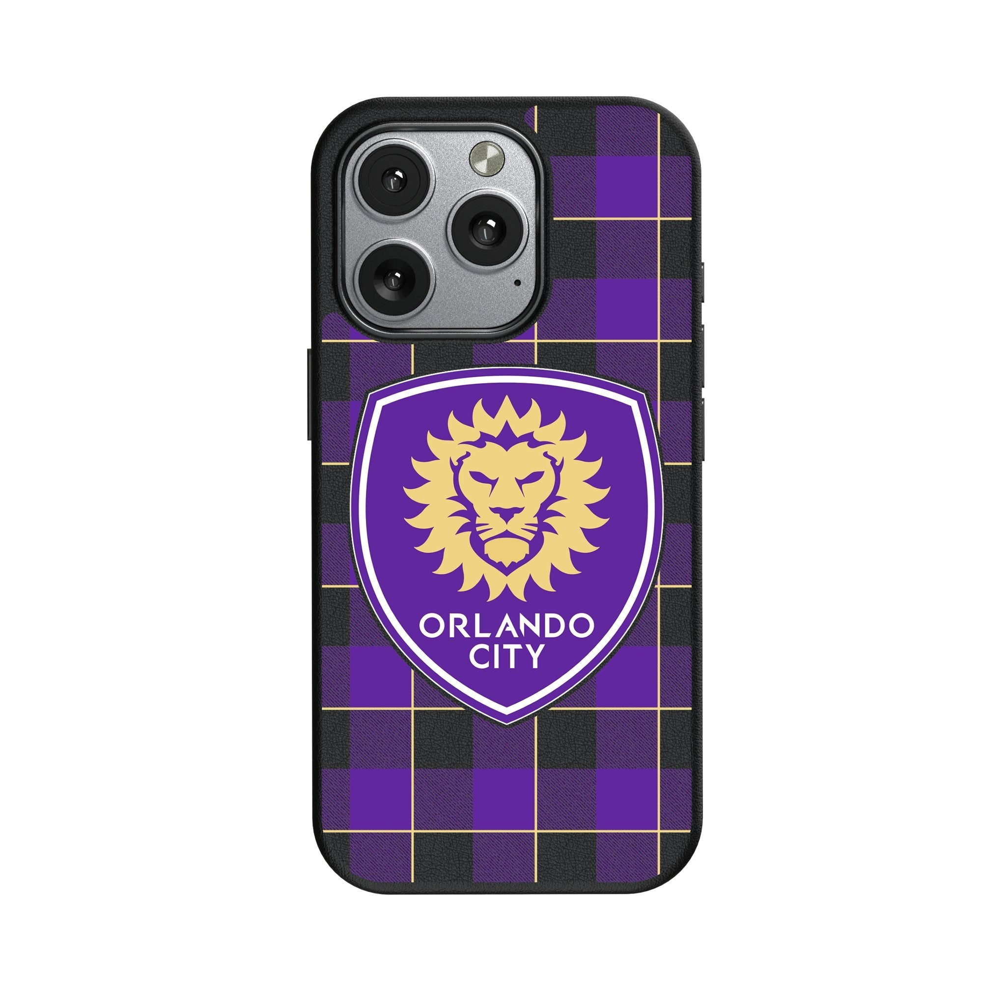 Orlando City Soccer Club Plaid MagSafe Compatible Phone Case for Apple iPhone