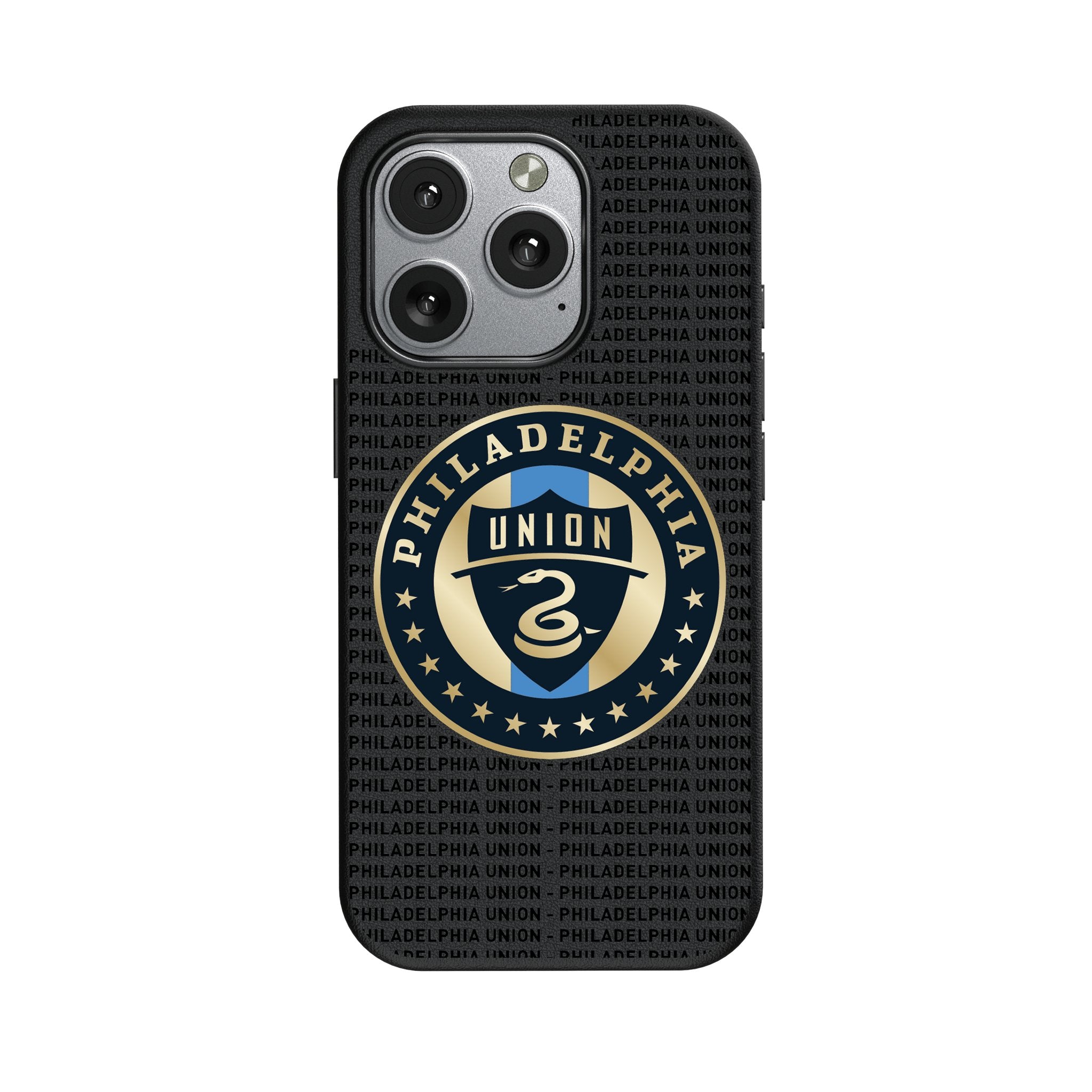 Philadelphia Union Text Backdrop MagSafe Compatible Phone Case for Apple iPhone