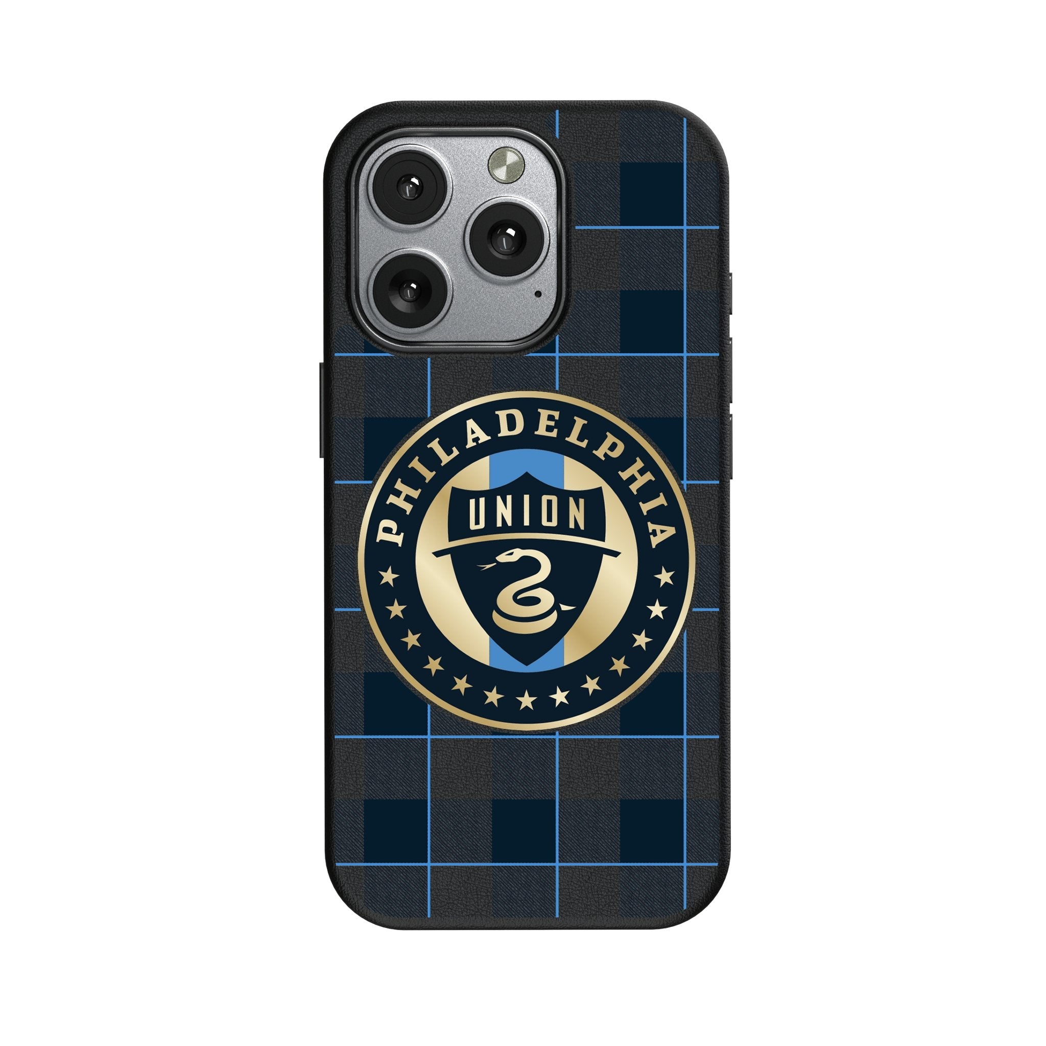 Philadelphia Union Plaid MagSafe Compatible Phone Case for Apple iPhone