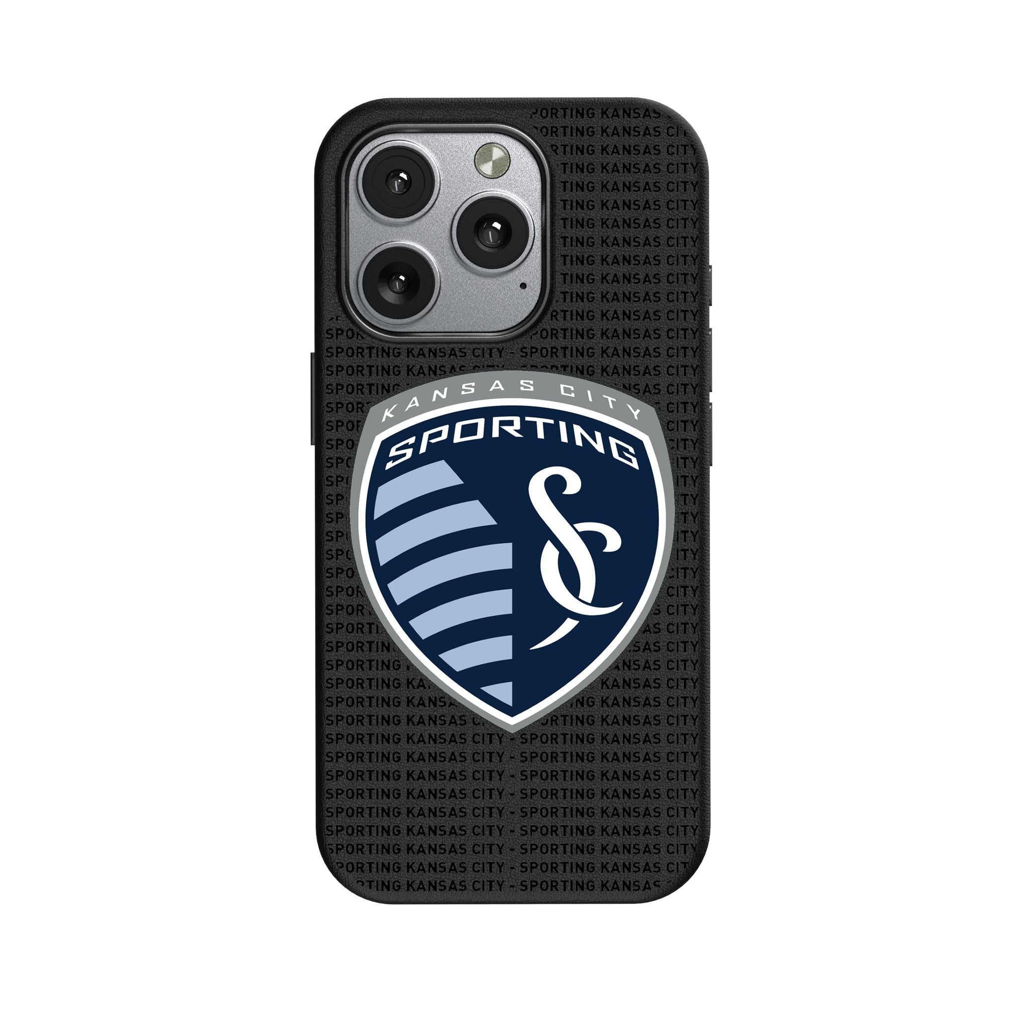 Sporting Kansas City Text Backdrop MagSafe Compatible Phone Case for Apple iPhone