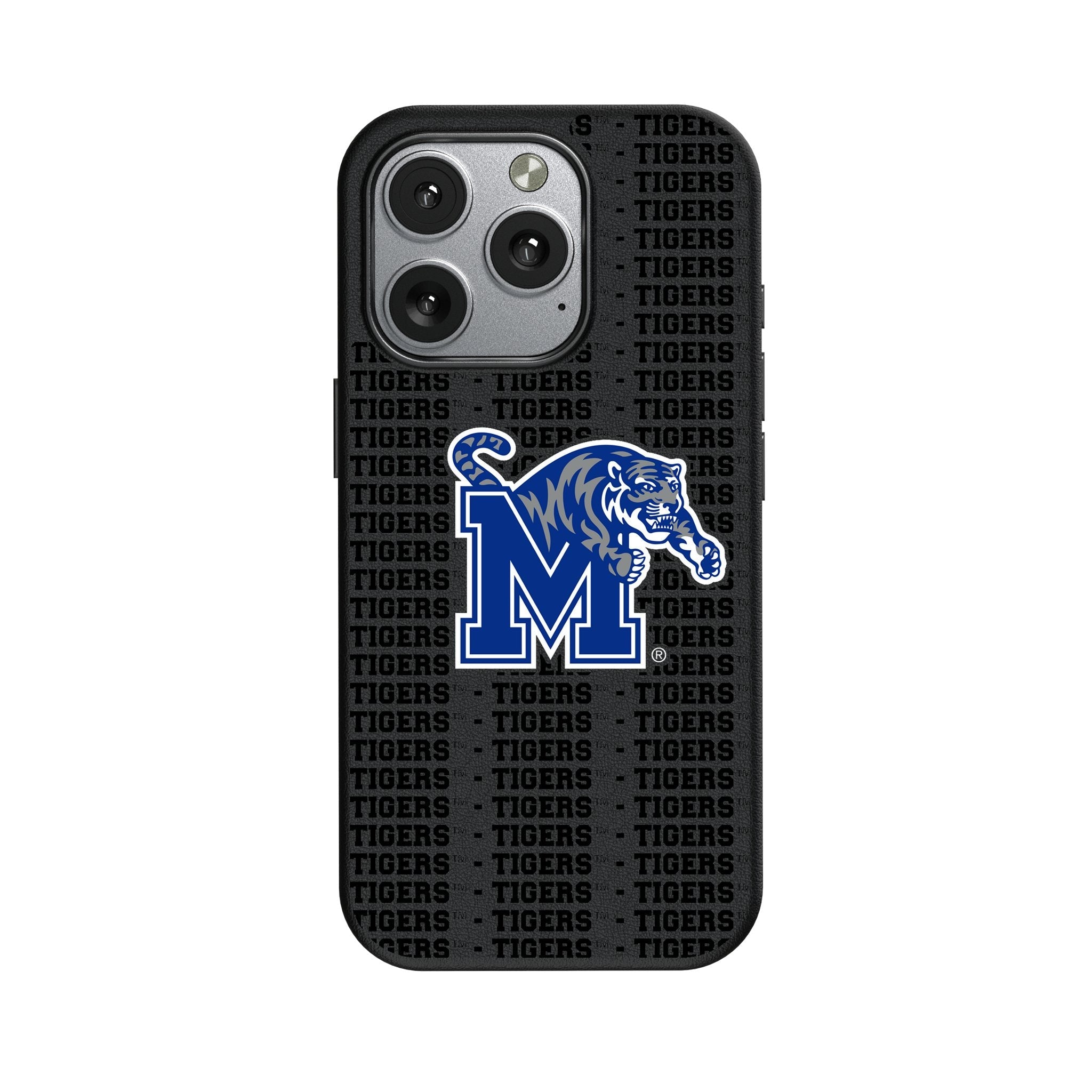 University of Memphis Tigers Text Backdrop MagSafe Compatible Phone Case for Apple iPhone