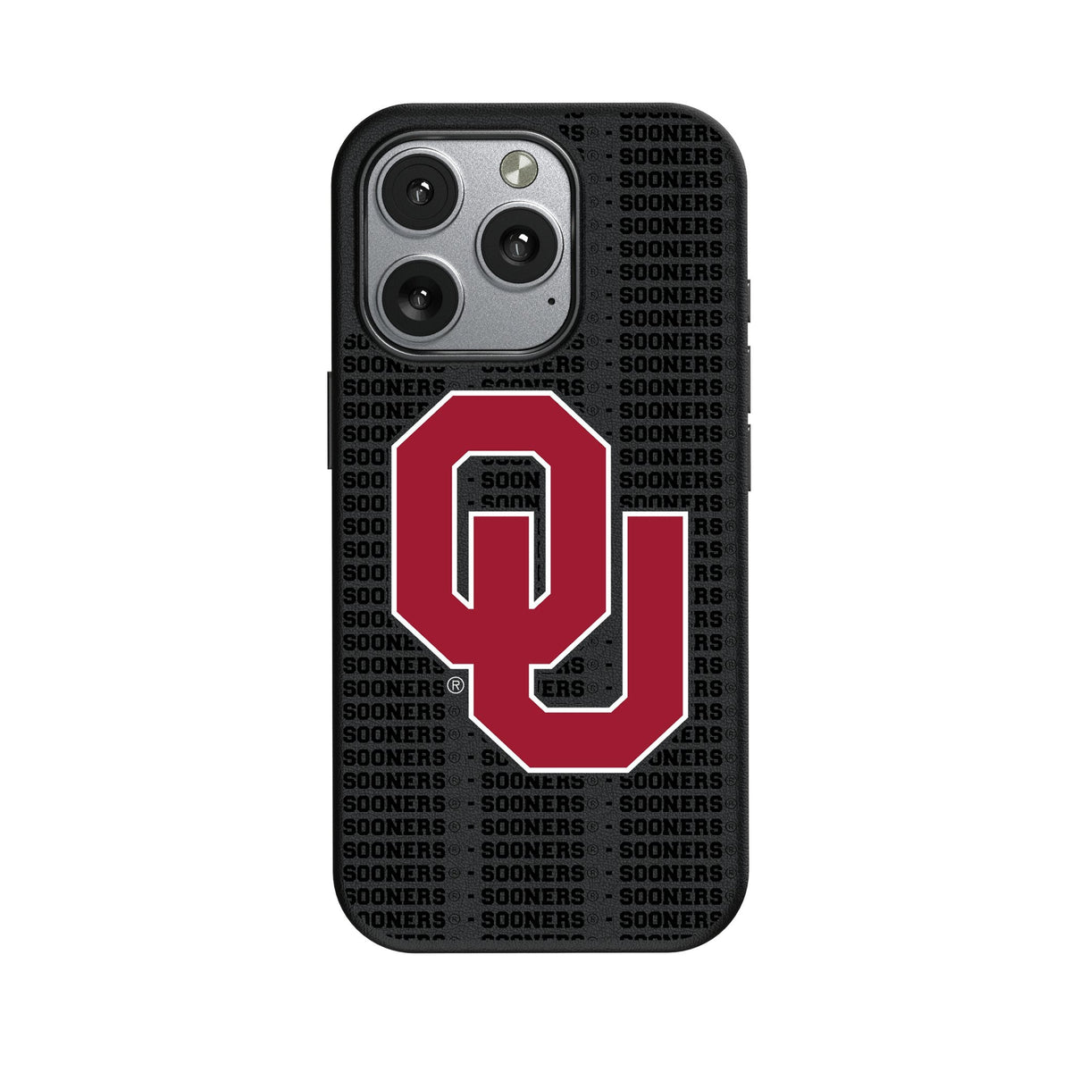 University of Oklahoma Sooners Text Backdrop MagSafe Compatible Phone Case for Apple iPhone