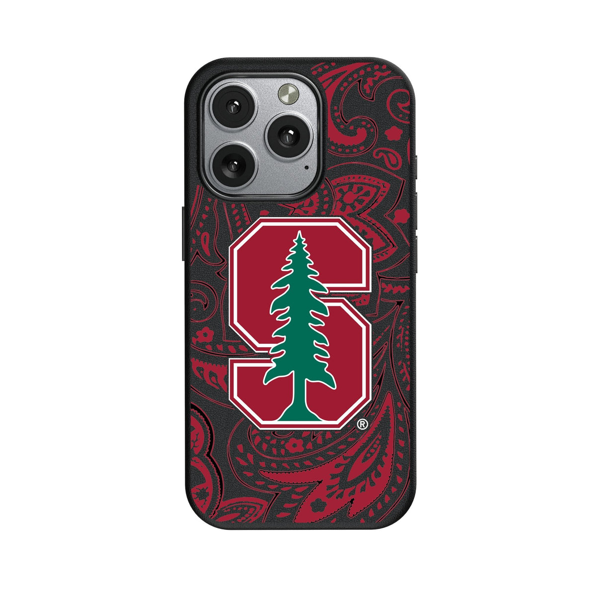 Stanford University Cardinal Paisley MagSafe Compatible Phone Case for Apple iPhone